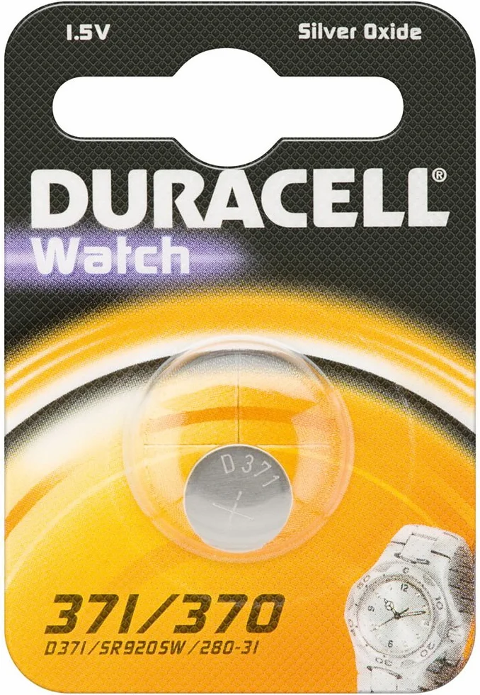 Duracell 371/370 SR920SW 280-31 1,55 V srebrny tlenek zegarek bateria