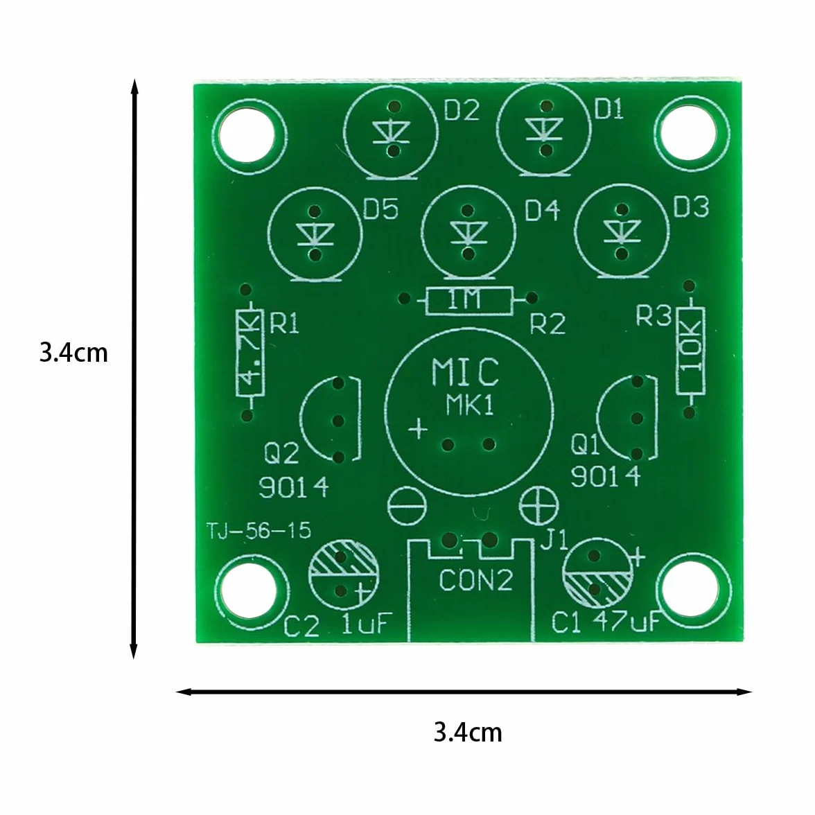Zestaw do lutowania elektronicznego 2-częściowy Sterowanie głosowe Zestaw DIY Elementy elektroniczne Rytmiczne miganie Naucz się rozwiązywać