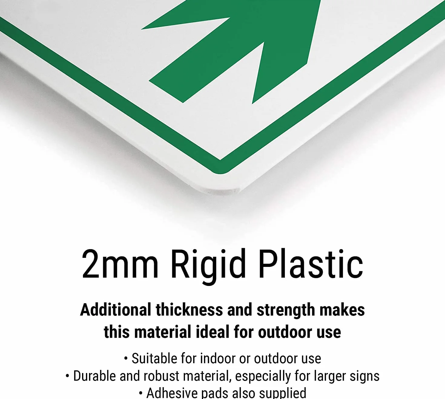 VSafety 'Caution Fork Lift Trucks' znak ostrzegawczy - 300 mm x 400 mm - 2 mm sztywny plastik