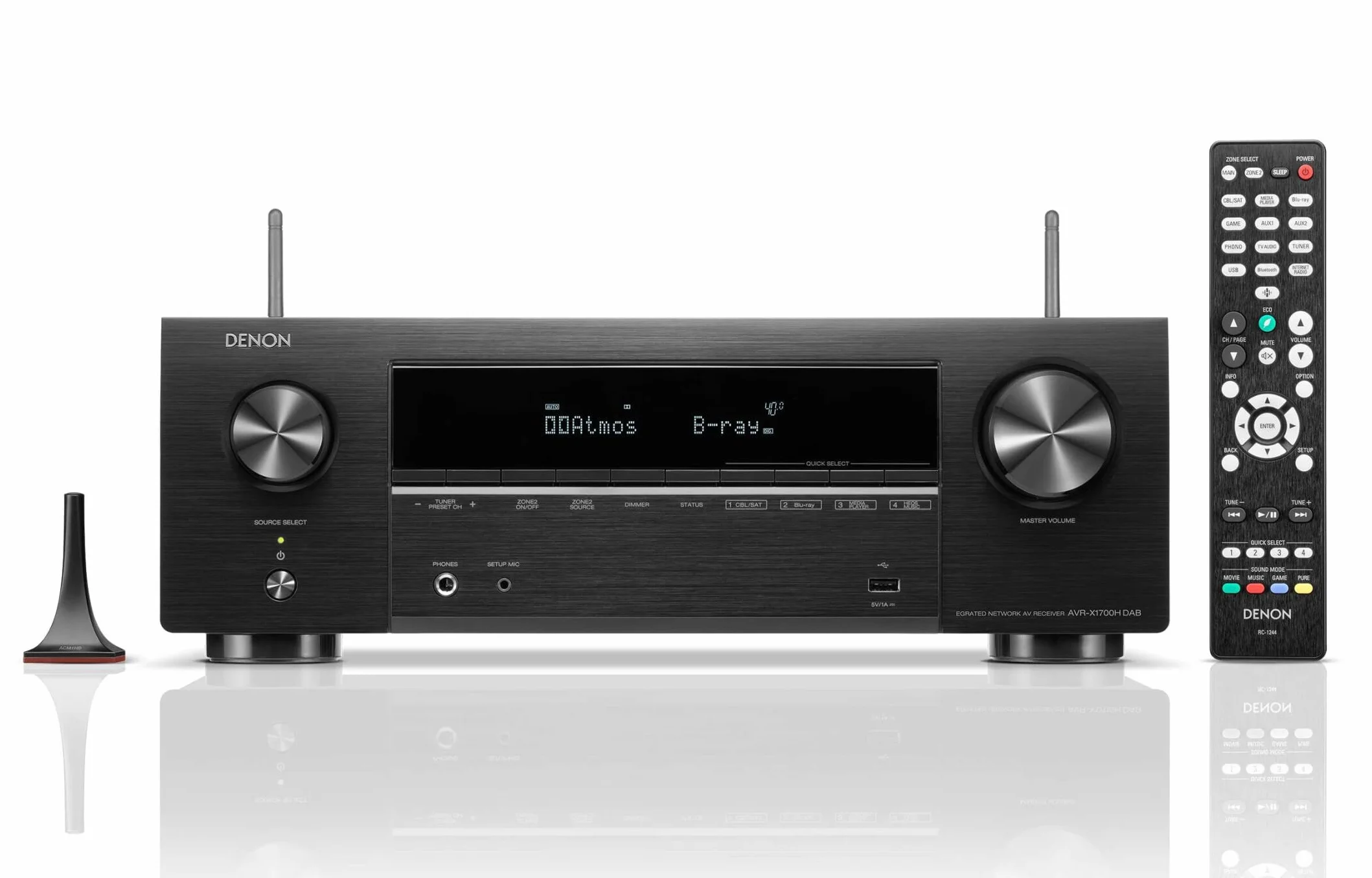 Denon AVC-X3800H Odbiornik AV, Czarny, 145W