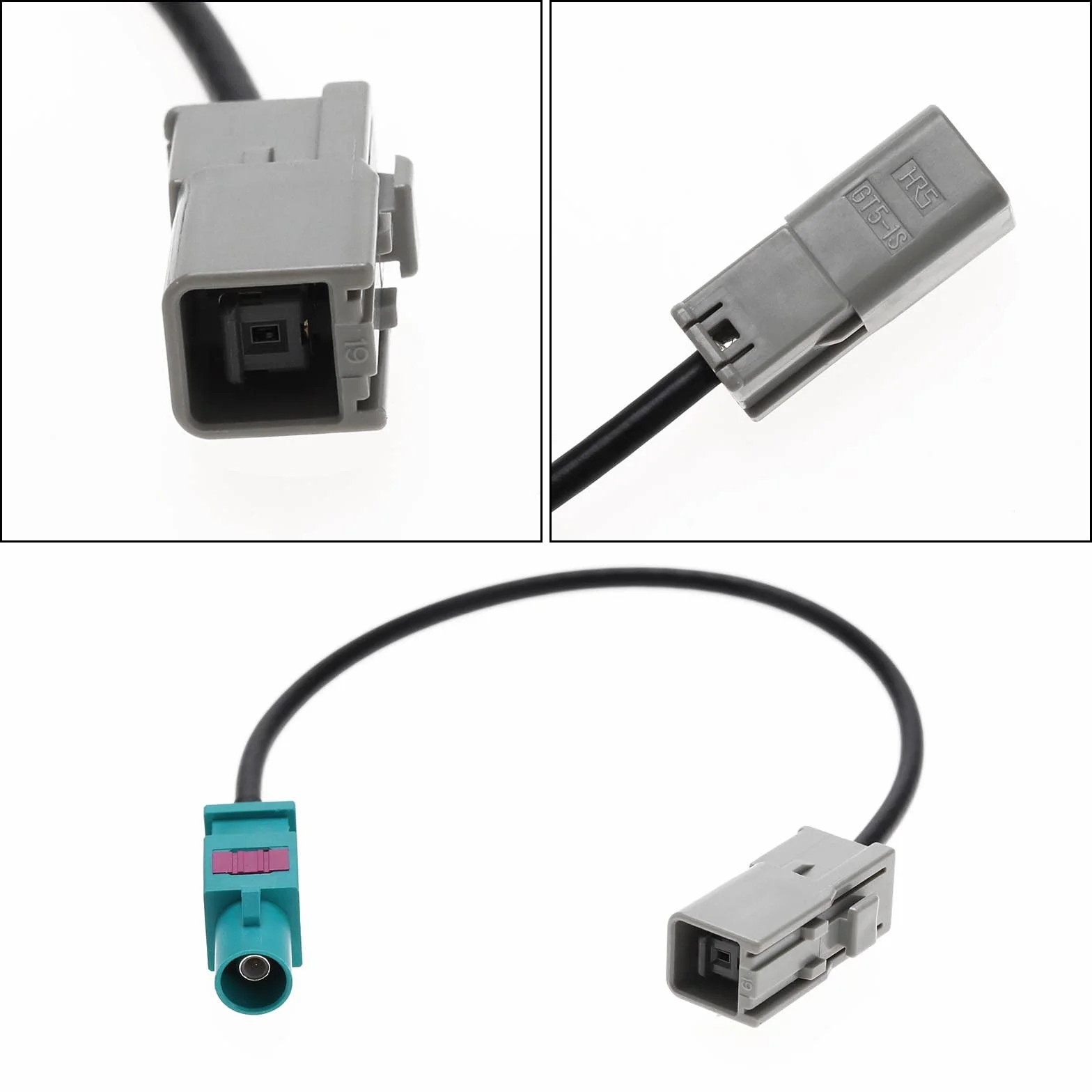Fakra Z wtyczka męska GT5 adapter anteny RG174 20 cm do GPS radia FM/AM satelitarnego