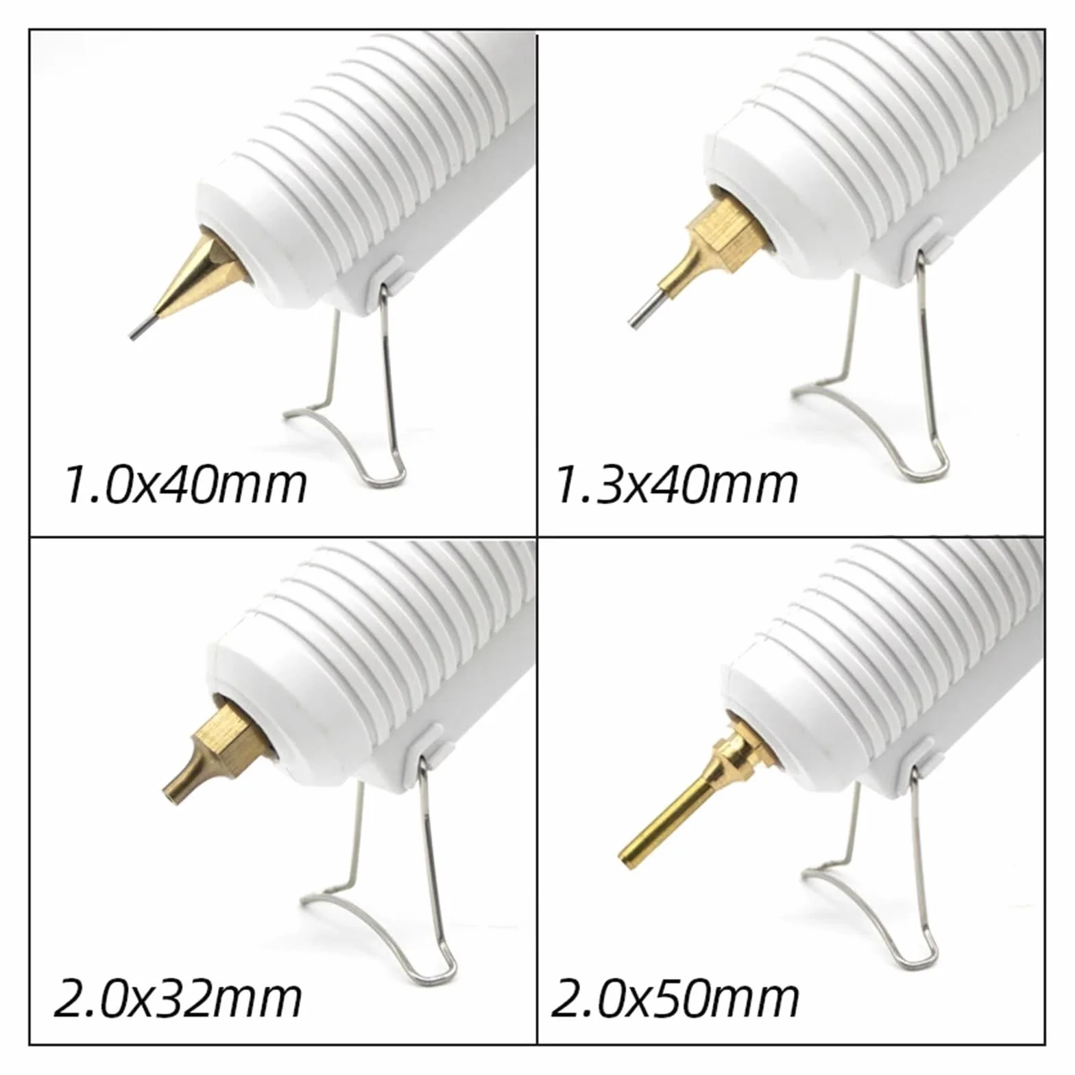 150W pistolet do klejenia na gorąco 1 mm średnica długa dysza 1,3 mm małe otwarcie 1,3 mm narzędzia do naprawy rękodzieła DIY pistolet do klejenia