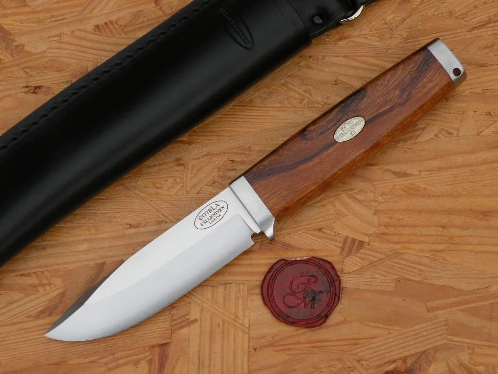 Fallkniven Unisex's SK2L Embla stała 9 cm rękojeść z drewna żelaznego, brązowa, 9 cm