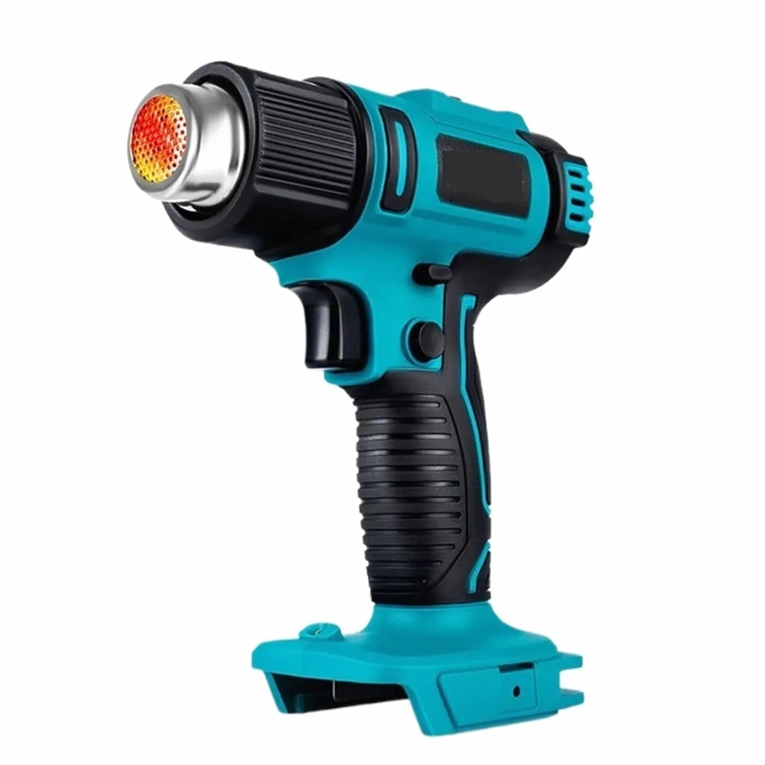 50-550 ℃ Bezprzewodowa Opalarka Prędkość Wiatru 6 Biegów Wyświetlacz LED Temperatury Przemysłowy Domowy Na Akumulator 18 V Mocne, Szybkie Nagrzewanie(0 Accessory)