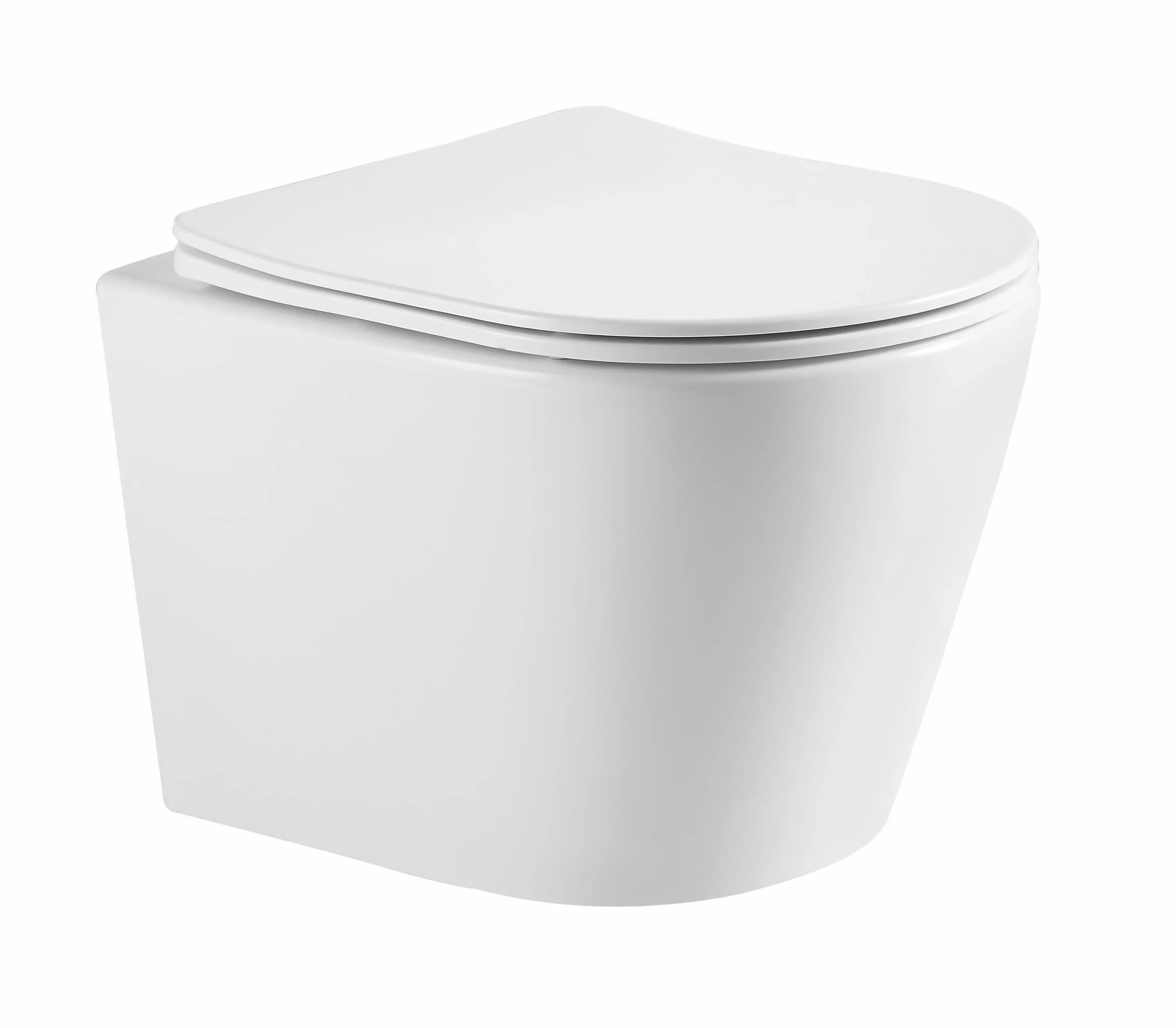 Imprese ELANTA TWIST – Miska WC wisząca Rimless Tornado z deską wolnoopadającą Slim, ceramika sanitarna 48,5 × 36 cm