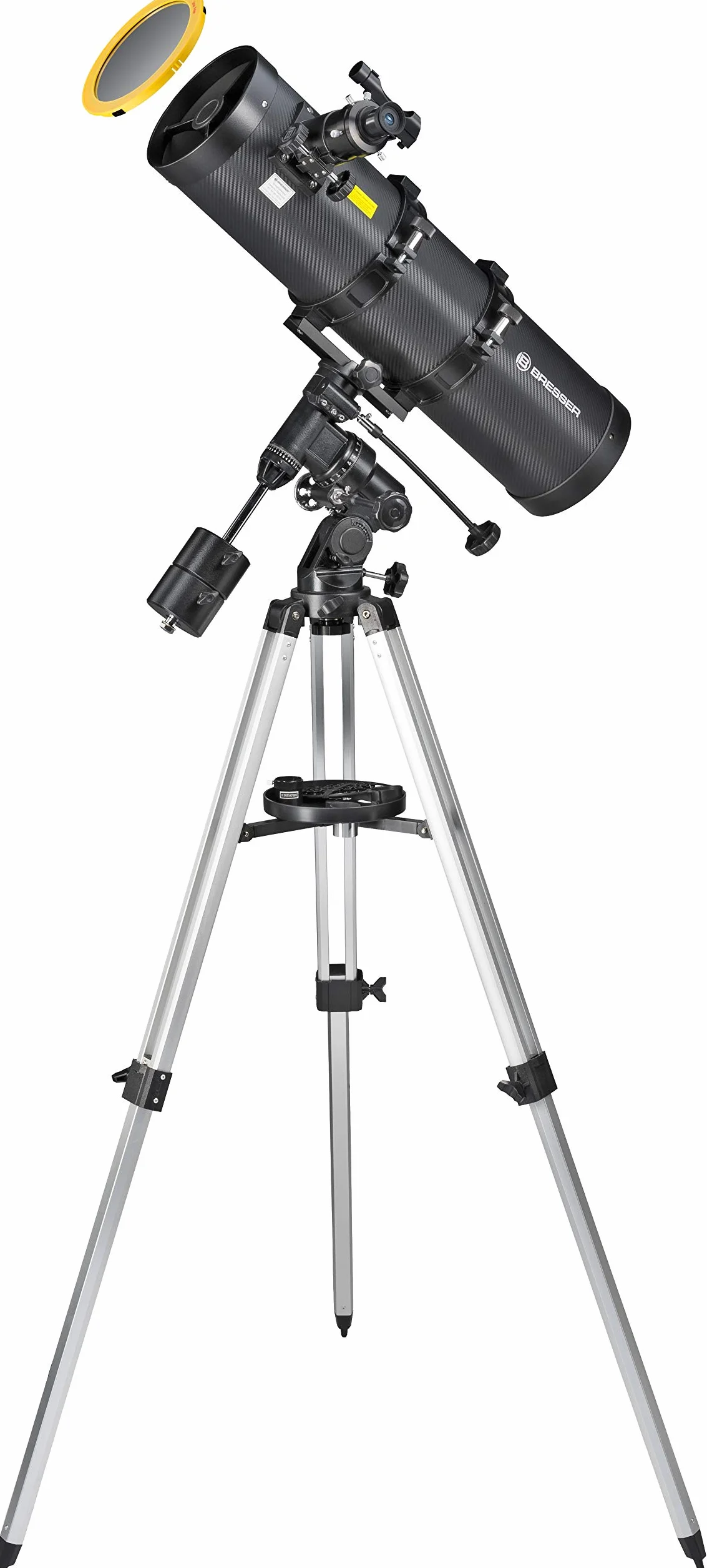 Bresser teleskop Pollux 150/750 EQ3 montaż równikowy filtr słoneczny