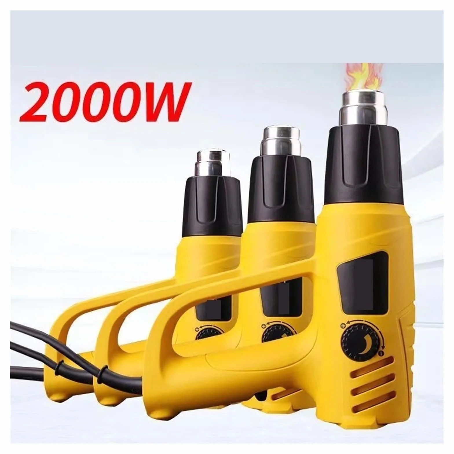 Ręczna Elektryczna Opalarka Przemysłowa Z Dmuchawą Termiczną O Mocy 2000 W Silnik O Wysokiej WydajnośCi
