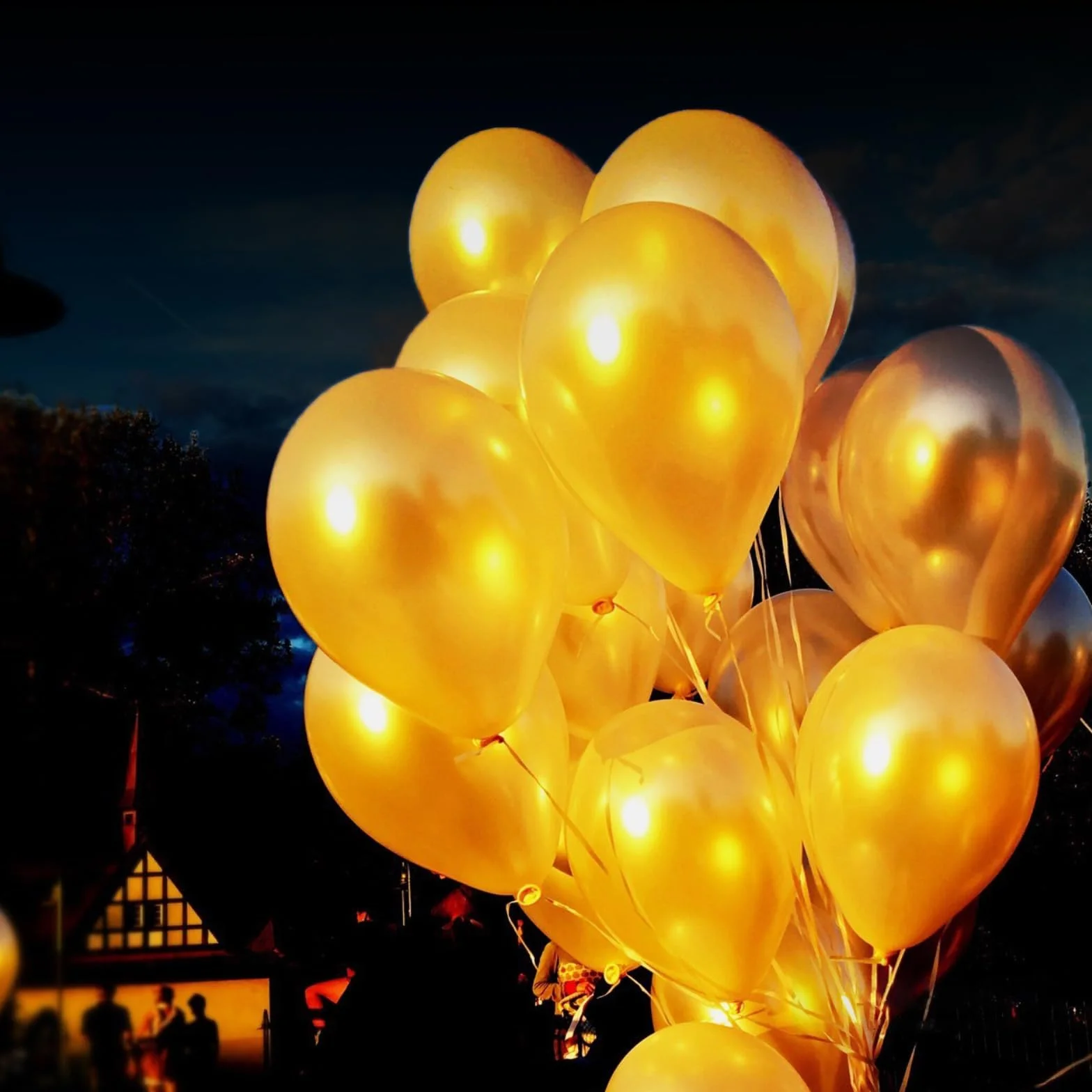 30 sztuk mini lampek LED do balonów, ciepła biel, oświetlenie LED do papierowych lampionów, wodoodporne, żarówki LED balonowe, na zewnątrz wewnątrz na ślub, urodziny, imprezę, Boże Narodzenie