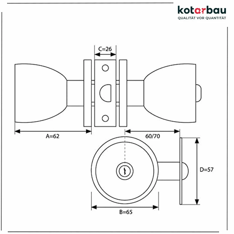 Kotarbau 5907465907507 Gałka do Drzwi