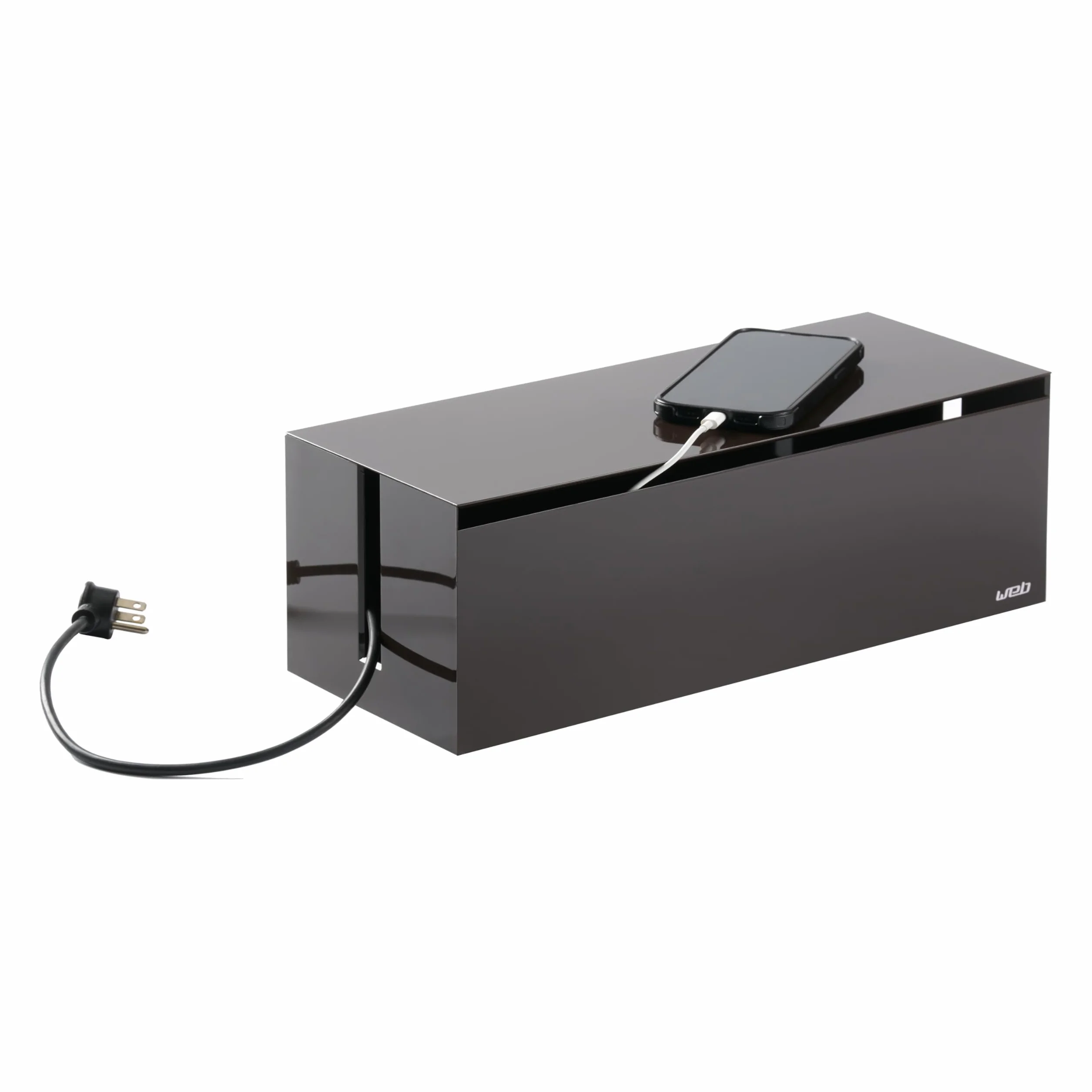 Yamazaki Home Web Cable Box – organizer do przechowywania kabla odpływowego, osłona