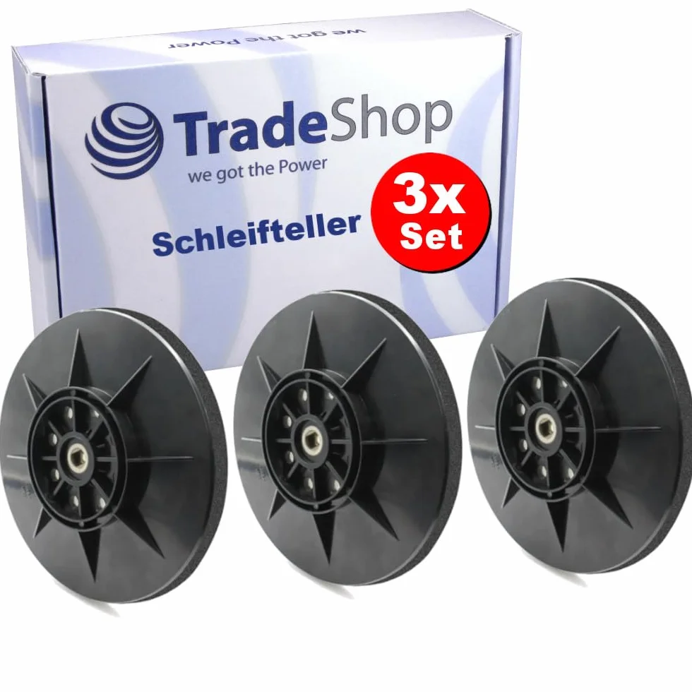 Trade-Shop 8-otworowy talerz szlifierski/talerz szlifierski na rzep / talerz podporowy Ø 225 mm kompatybilny z szlifierką Einhell TC-DW 225, TE-DW 225