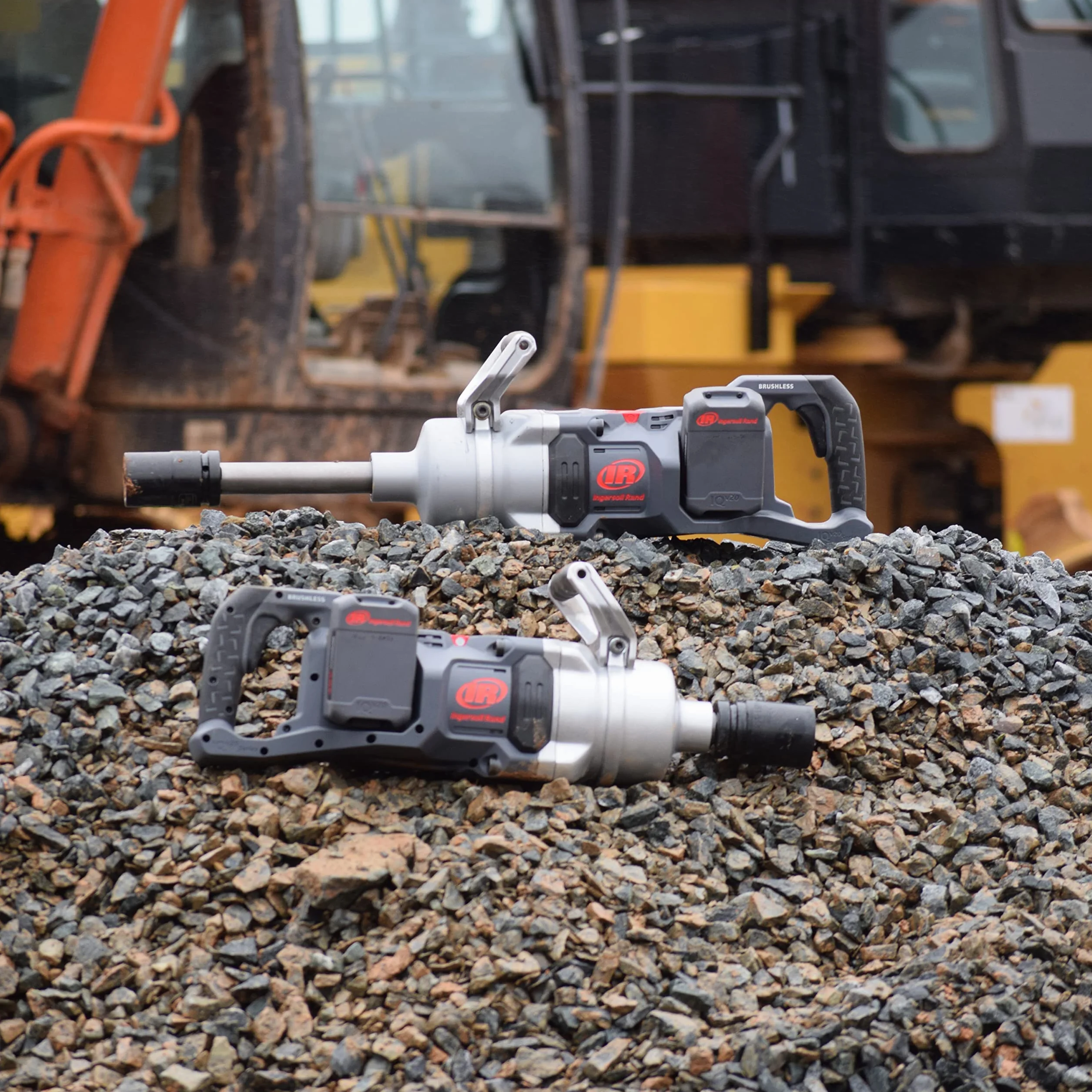 Ingersoll Rand Klucz udarowy W9491-K2E-EU, 1" 20 V, wkrętarka udarowa z krótkim kowadełkiem, akumulatorowy klucz udarowy, zestaw kluczy (2 akumulatory Li-Ion 5,0 Ah) i podwójna ładowarka