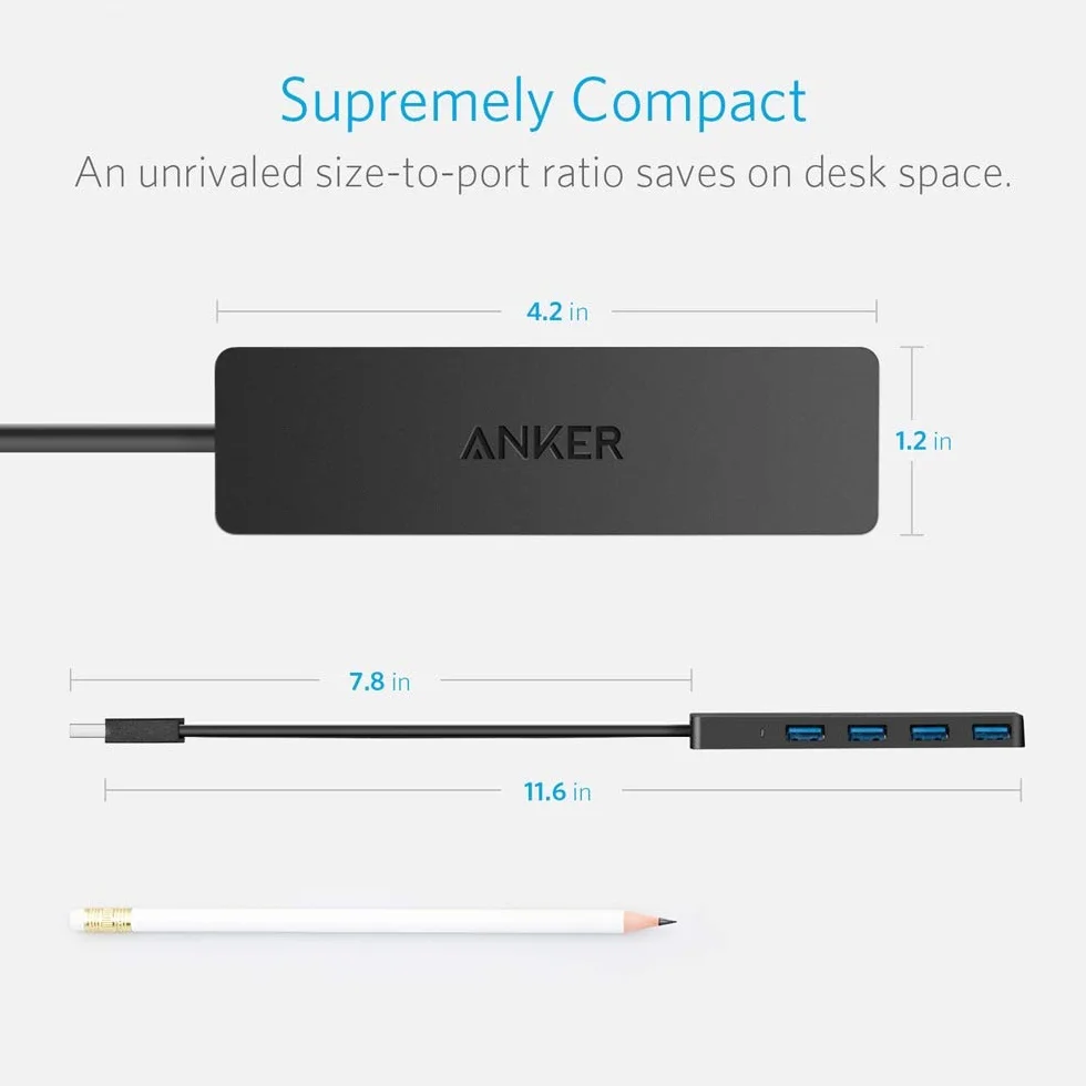 Anker koncentrator USB 3.0 4-portowy hub rozgałęźnik do laptopa
