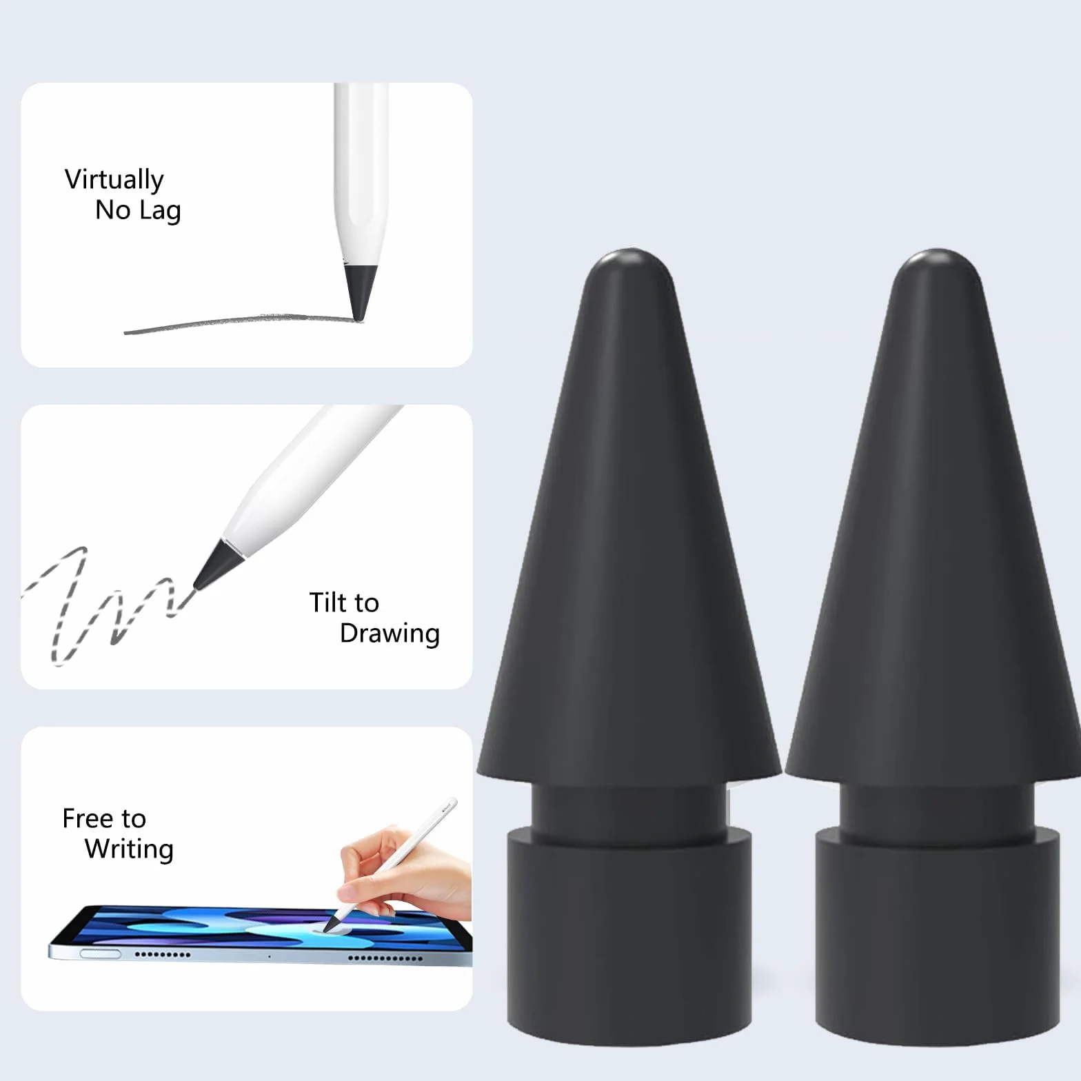 Końcówki do Apple Pencil 2. generacji/1. generacji, precyzyjne końcówki zapasowe iPencil Nib Tip