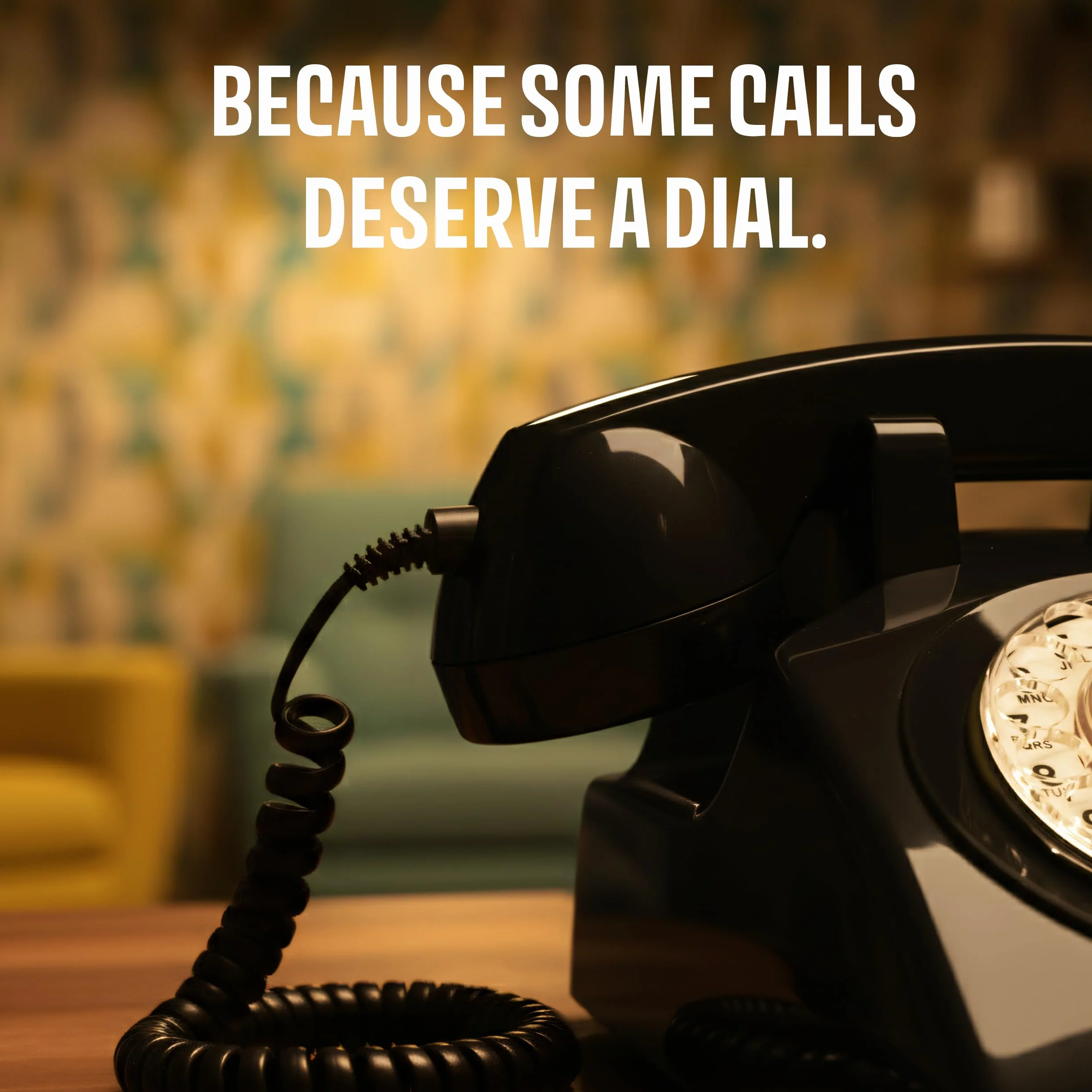Telefon w stylu retro czarny