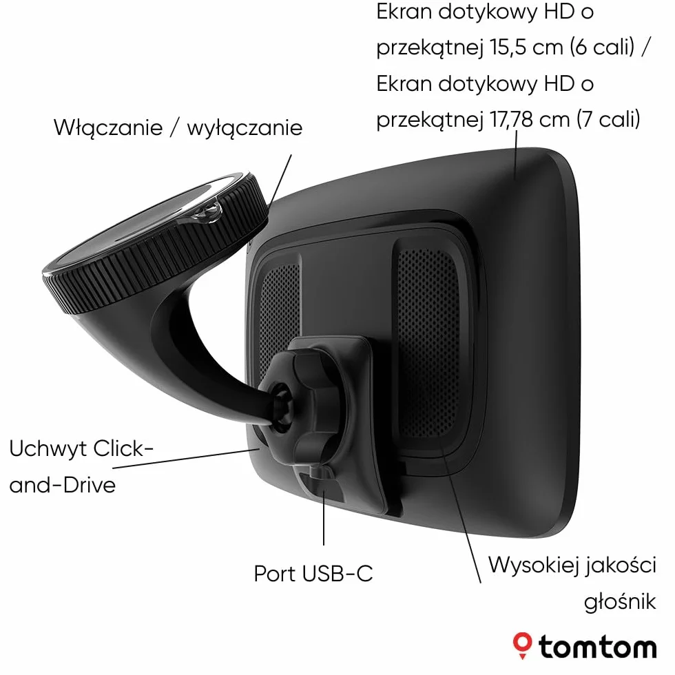 TomTom GO Superior nawigacja GPS 7 cali HD TomTom Traffic mapy Świata WiFi