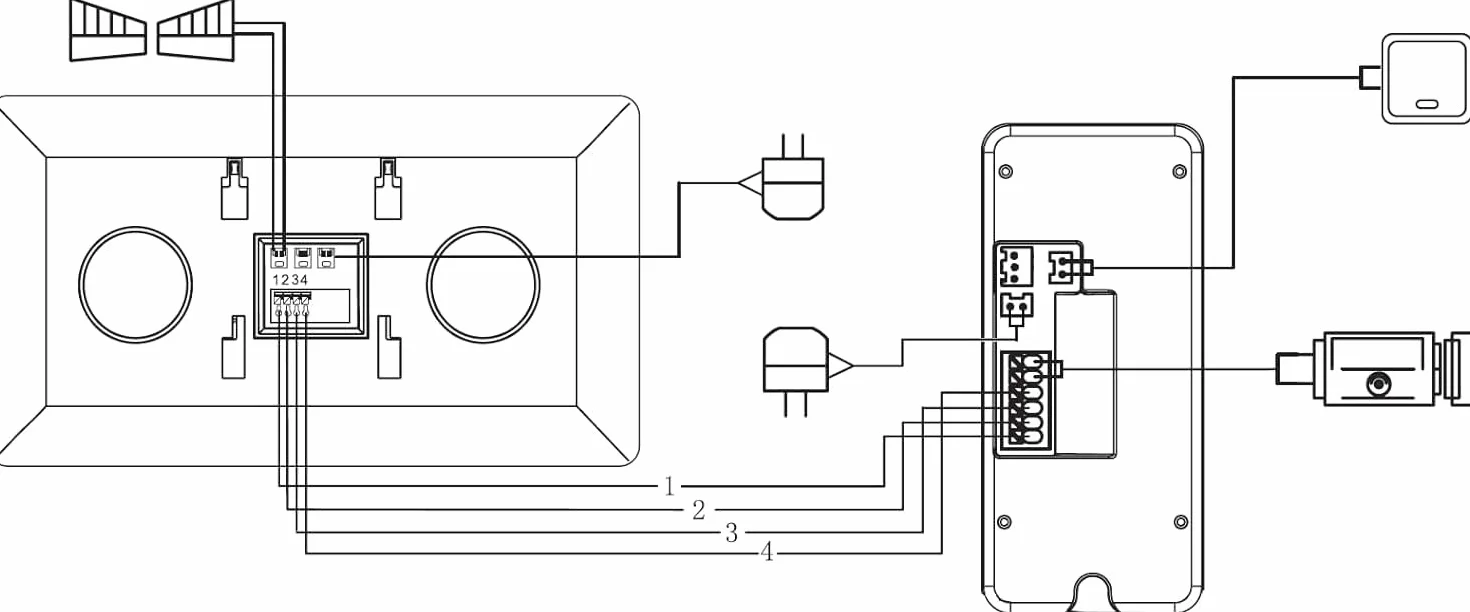 Eura VDP-76A3 Alpha wideodomofon 4-przewodowy, kolorowy monitor 7", RFID, pamięć obrazu, 2 wejścia, biały