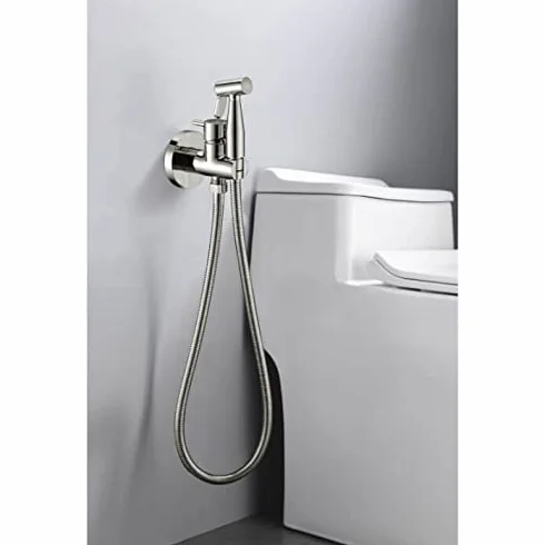 Imex Series Monachium Szczotkowany Nikiel RDM001/NQ Bidet Zestaw Prysznic Higieniczny Zestaw Prysznic Ręczny Z Mikserem, Pojedynczy Uchwyt Podtynkowy do Bidetu WC