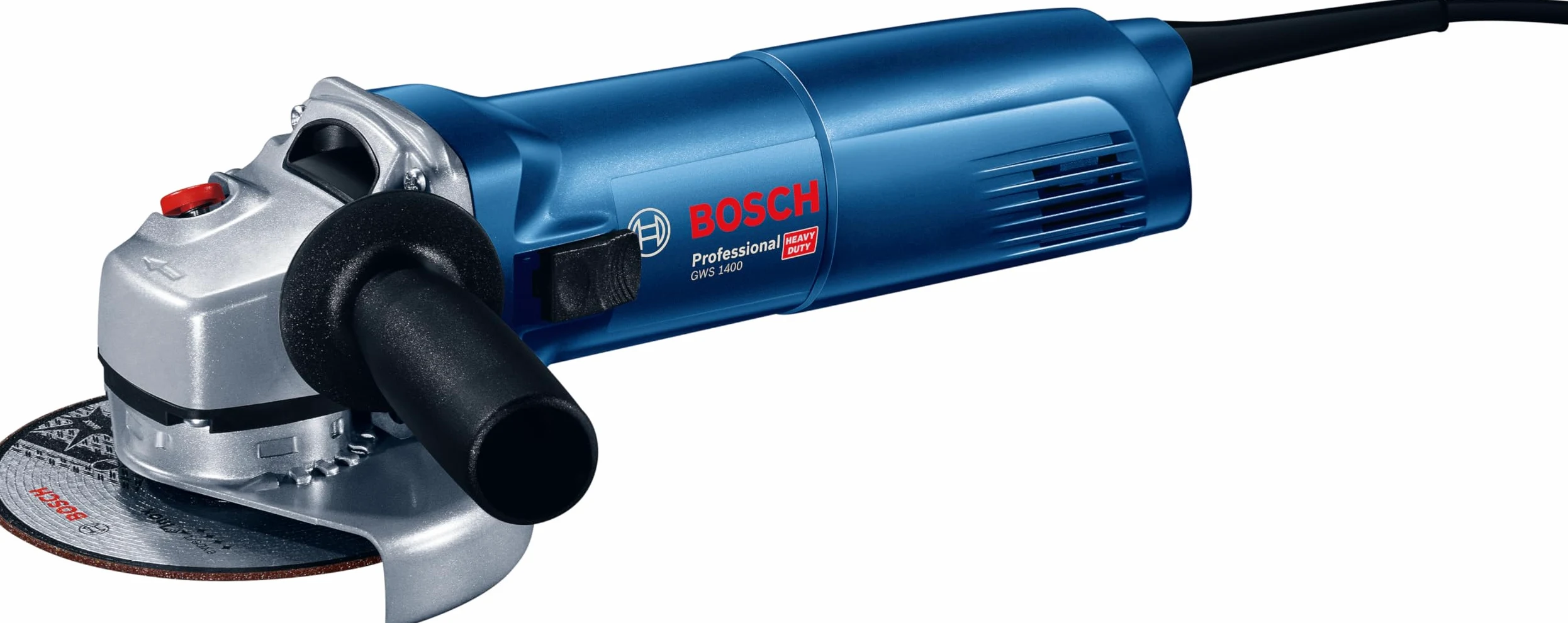 Bosch Professional: szlifierka kątowa GWS 1400 (silnik 1 400 W, Ø tarczy 125 mm, kołnierz mocujący, pokrywa ochronna, nakrętka mocująca, klucz widełkowy)