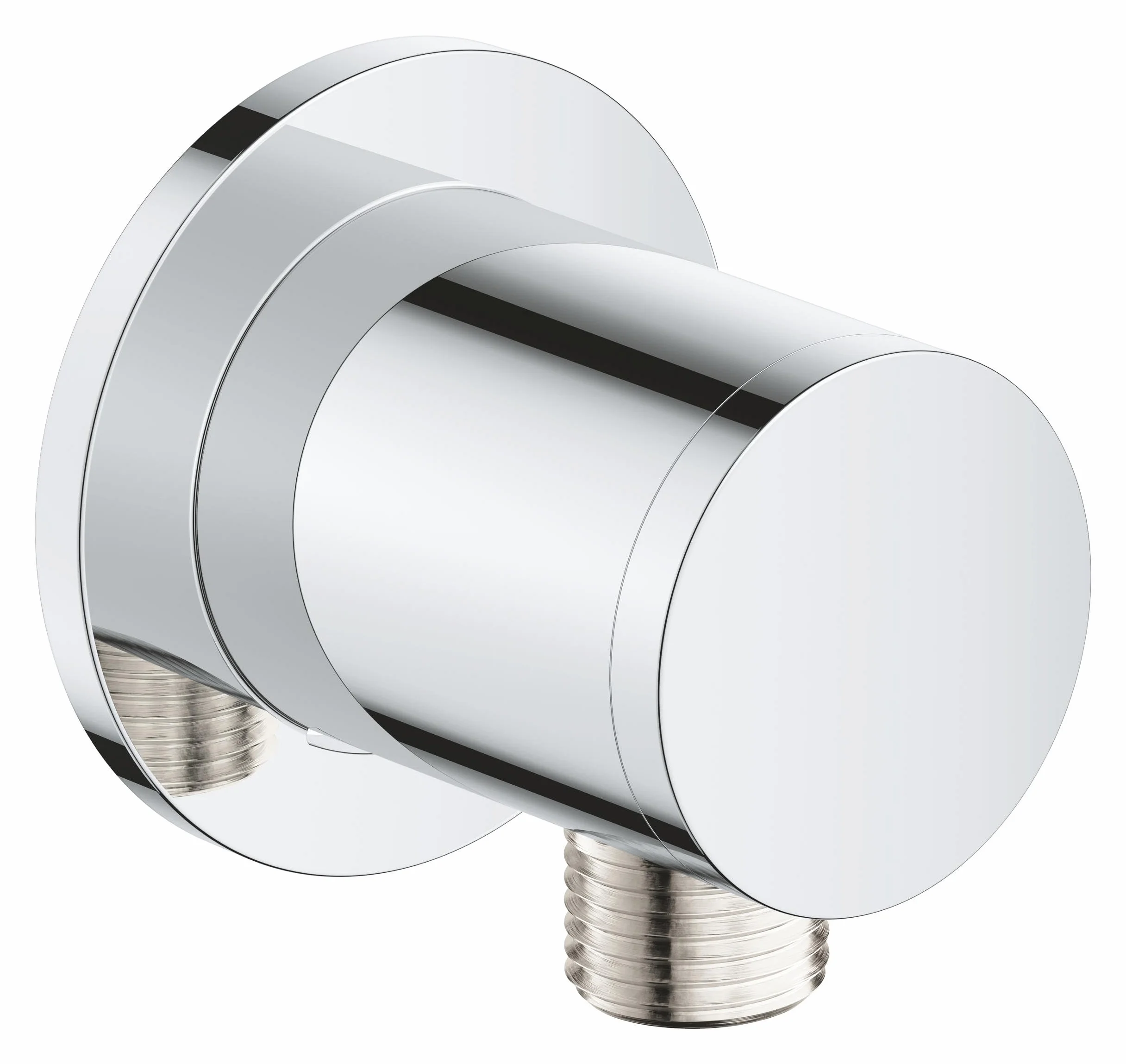 GROHE Vitalio 26963001 uniwersalna złączka ścienna z kolankiem wylotowym prysznica, gwint zewnętrzny 1/5.1 cm do węża prysznicowego, chromowana, 26963001
