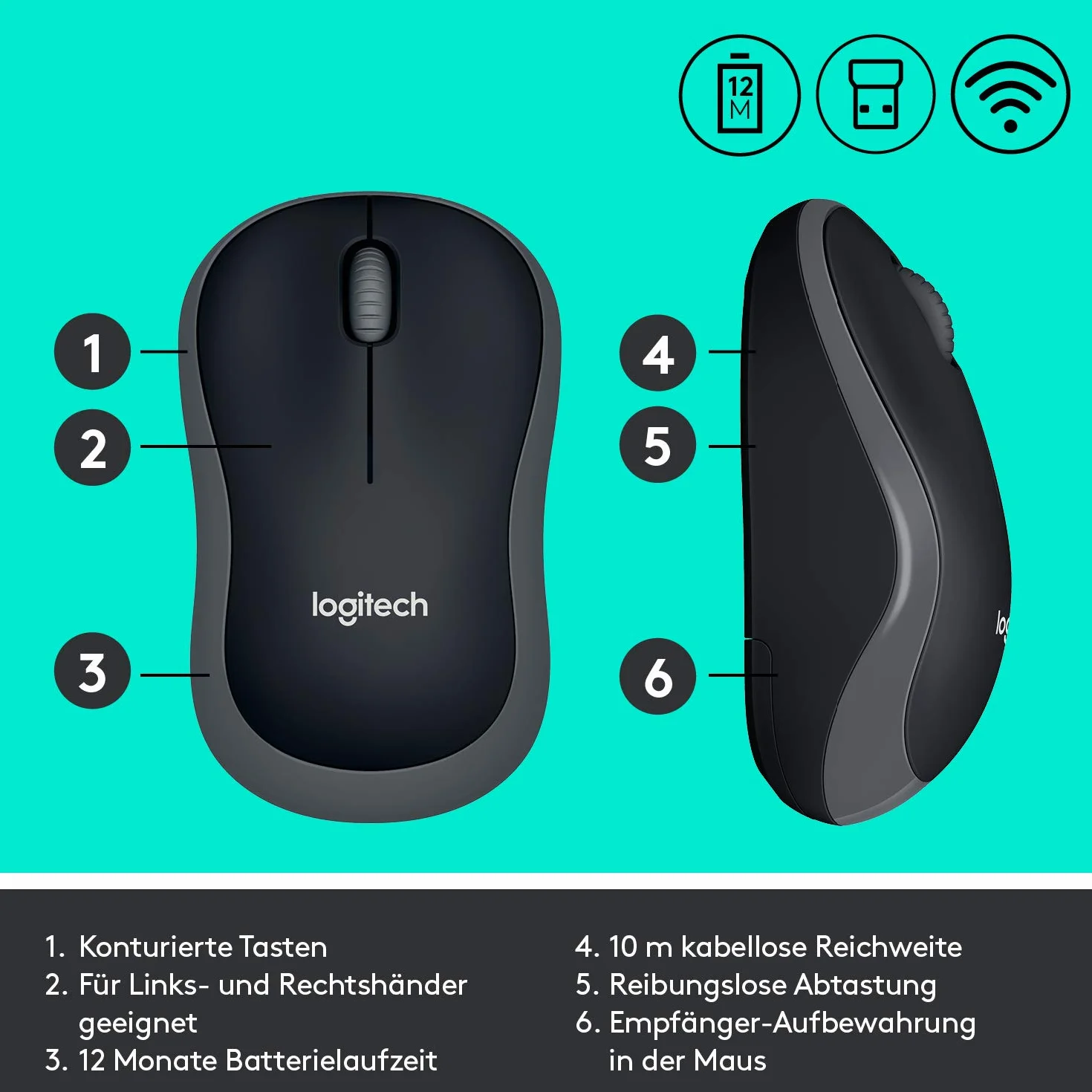 Logitech MK270 Bezprzewodowa klawiatura i mysz Combo DEU QWERTZ