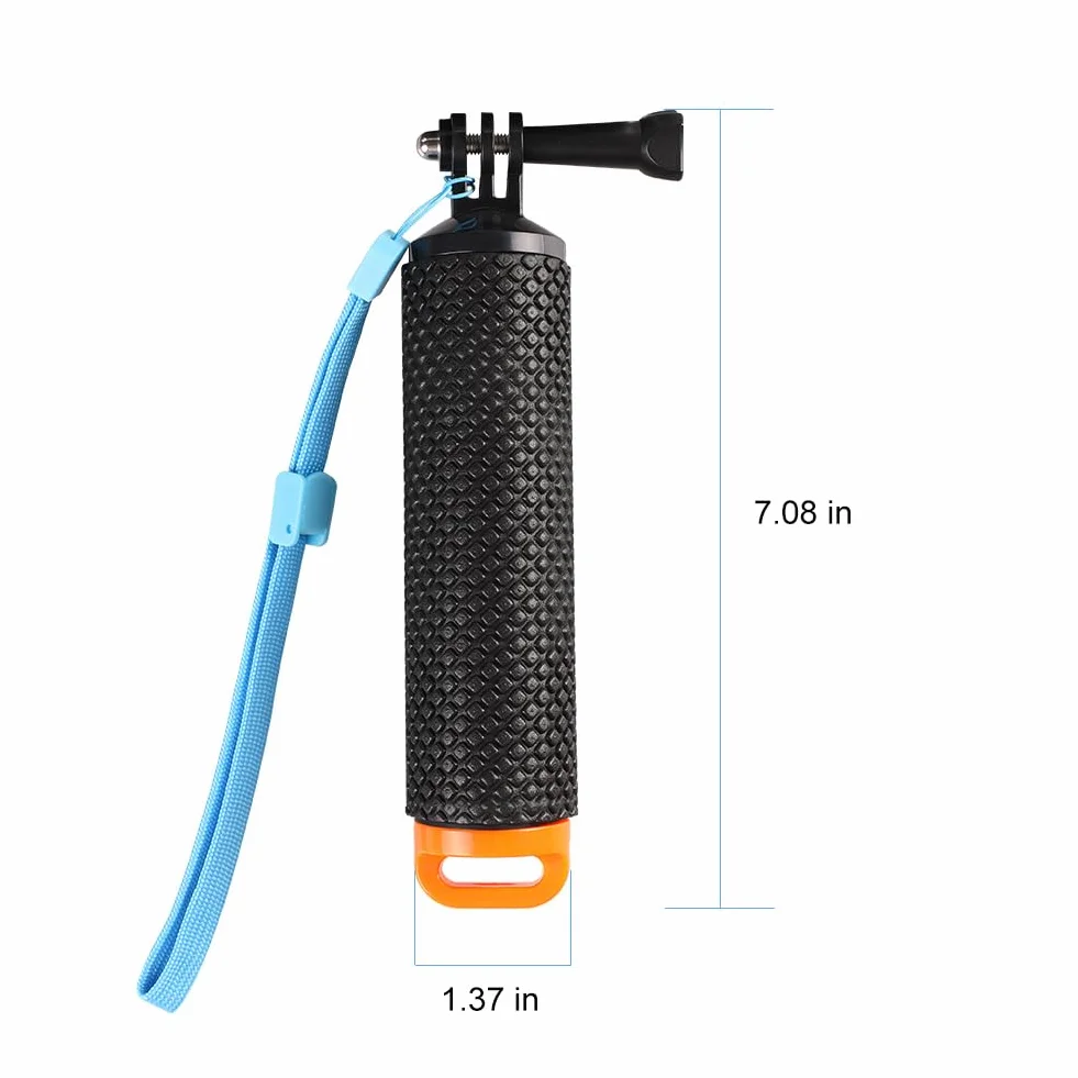 Pływający Uchwyt Ręczny,Monopod Do Nurkowania,Wodoszczelny Uchwyt Do Nurkowania,Pływający Uchwyt Do Kamer Sportowych,Do Wszystkich Kamer,Kamer Sportowych Itp Akcesoria,Pomarańczowy,Kiuiom