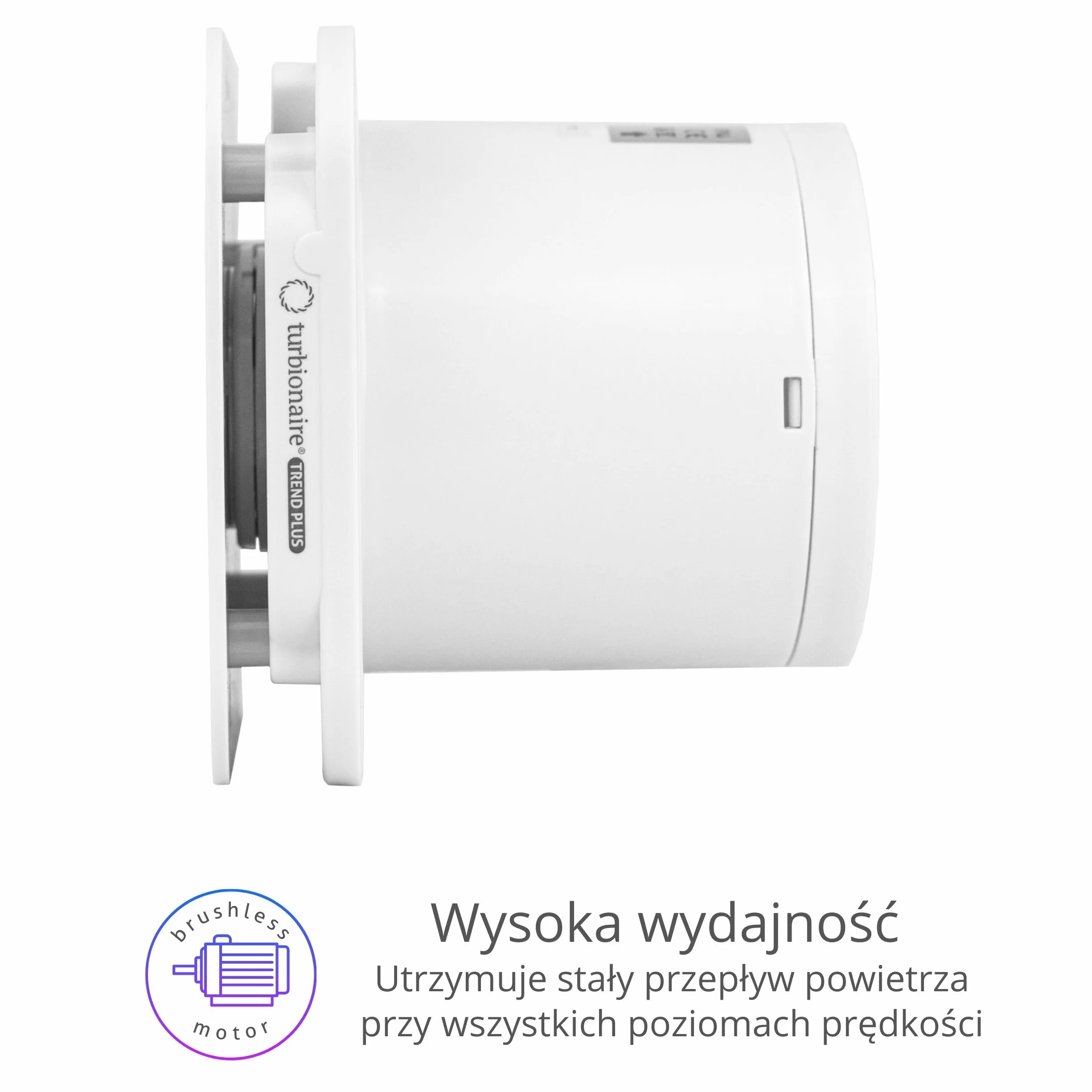 Turbionaire Trend Plus 150 Wm – Wentylator Łazienkowy I Kuchenny, Pilot, 7 Prędkości + Boost, Silnik Dc, Timer, Cichy, Zawór Zwrotny, Ø150 Mm, Gwarancja 3 Lata.