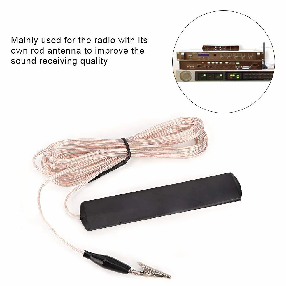 Qiilu Antenne Radio FM ANT-108SE Amplificateur de Puissance AV