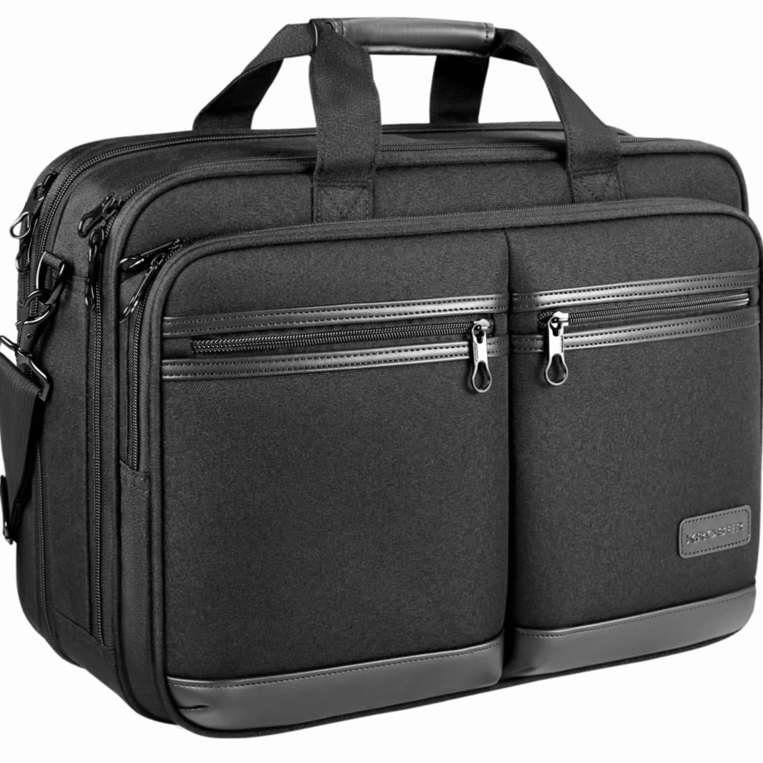 KROSER 18" torba na ramię na laptopa wodoodporna z kieszeniami RFID do 17,3"