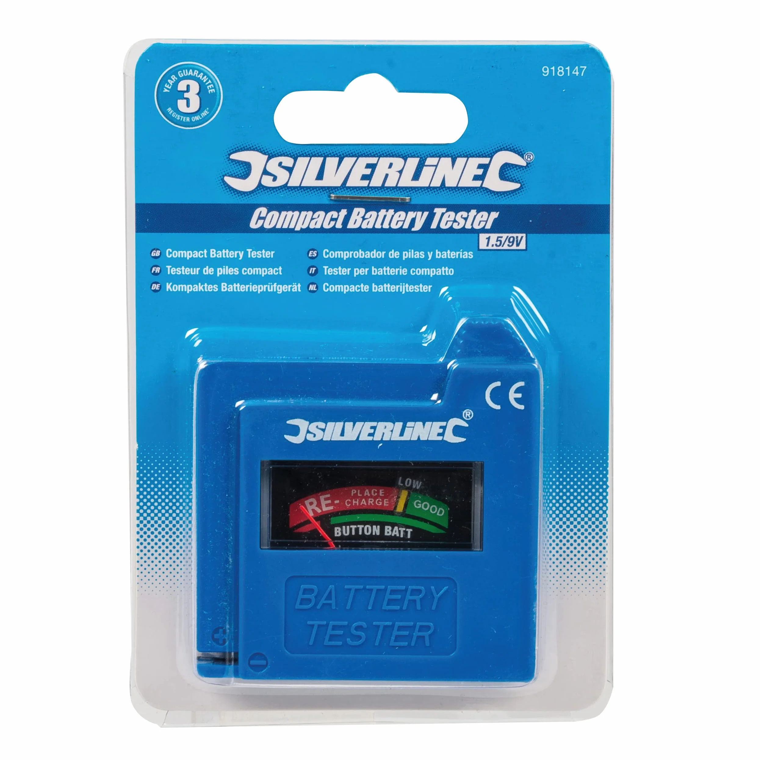 Silverline Tester Niebieski 8 x 3 x 11 cm 40 g
