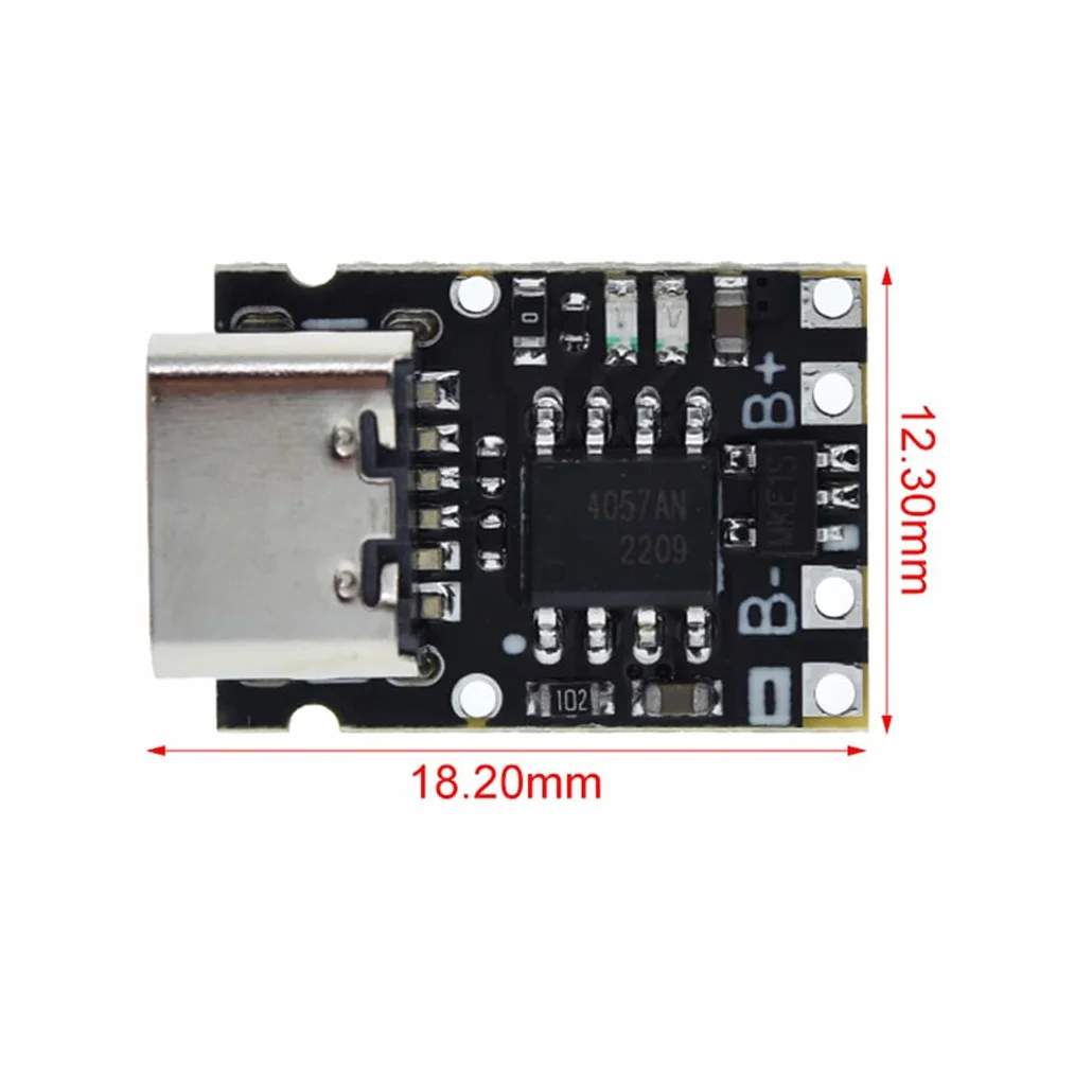 Hailege TP4057 płytka do ładowania baterii litowej 1A 3,7V USB C z ochroną