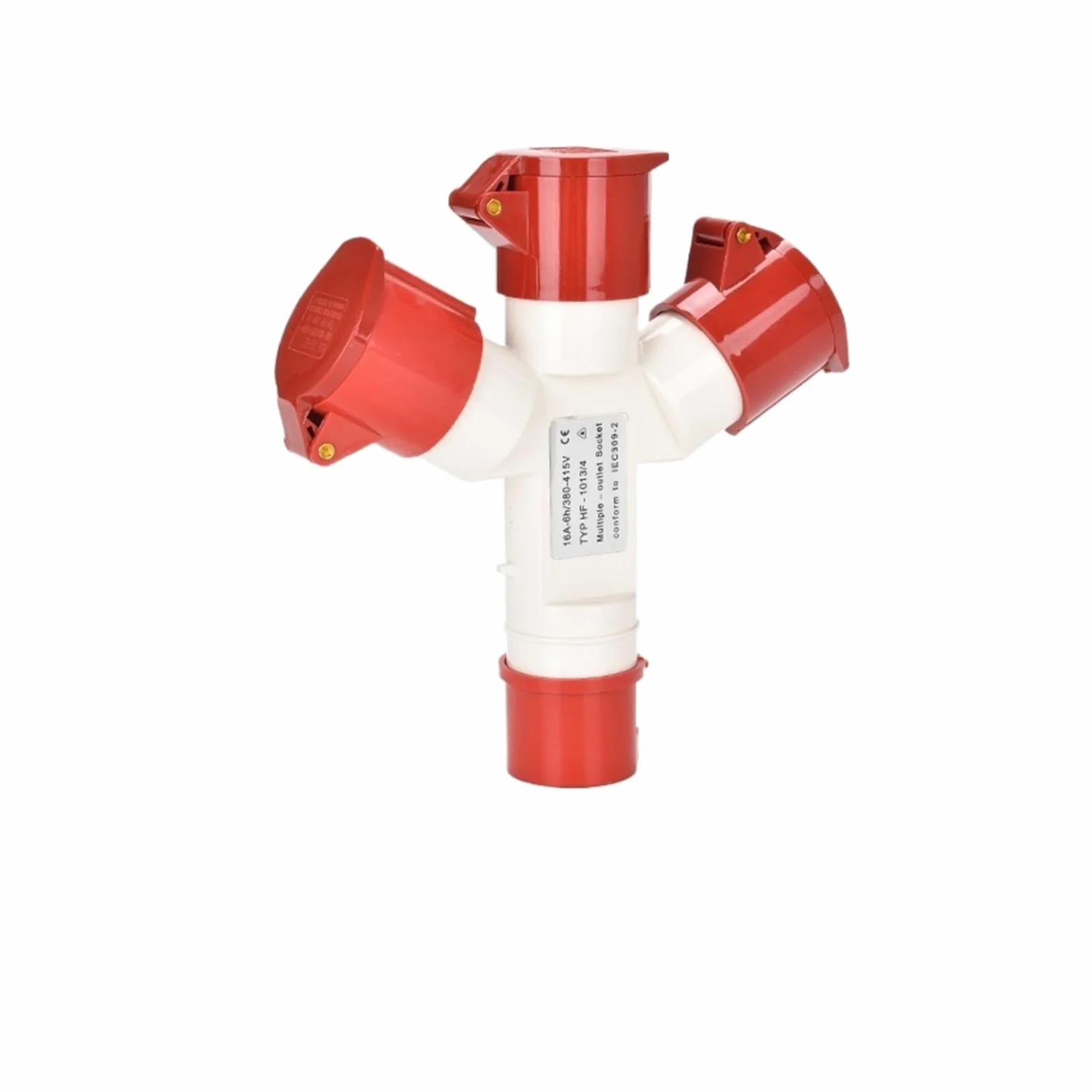 IP44 Trójdrożna wodoodporna przemysłowa wtyczka lotnicza i gniazdo typu Y 1 wejście do 3P 4P 5P 16A 32A 220V 380V (5P 16A 1to3)