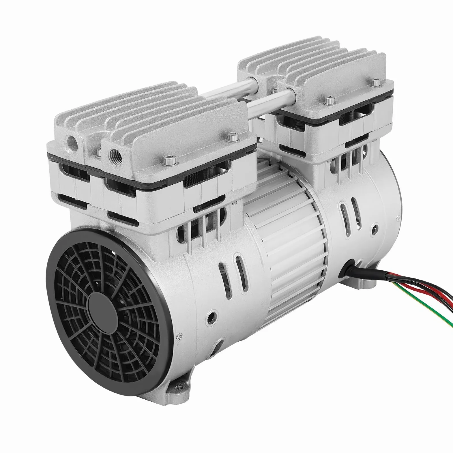 Sprężarka powietrza 750 W, kompresor Airbrush, mocny przepływ powietrza i ciśnienie powietrza, 125 l/min i 8 bar, low dB bezolejowy kompresor z tłumikiem, do sprężarek chłodzących, sprężarek