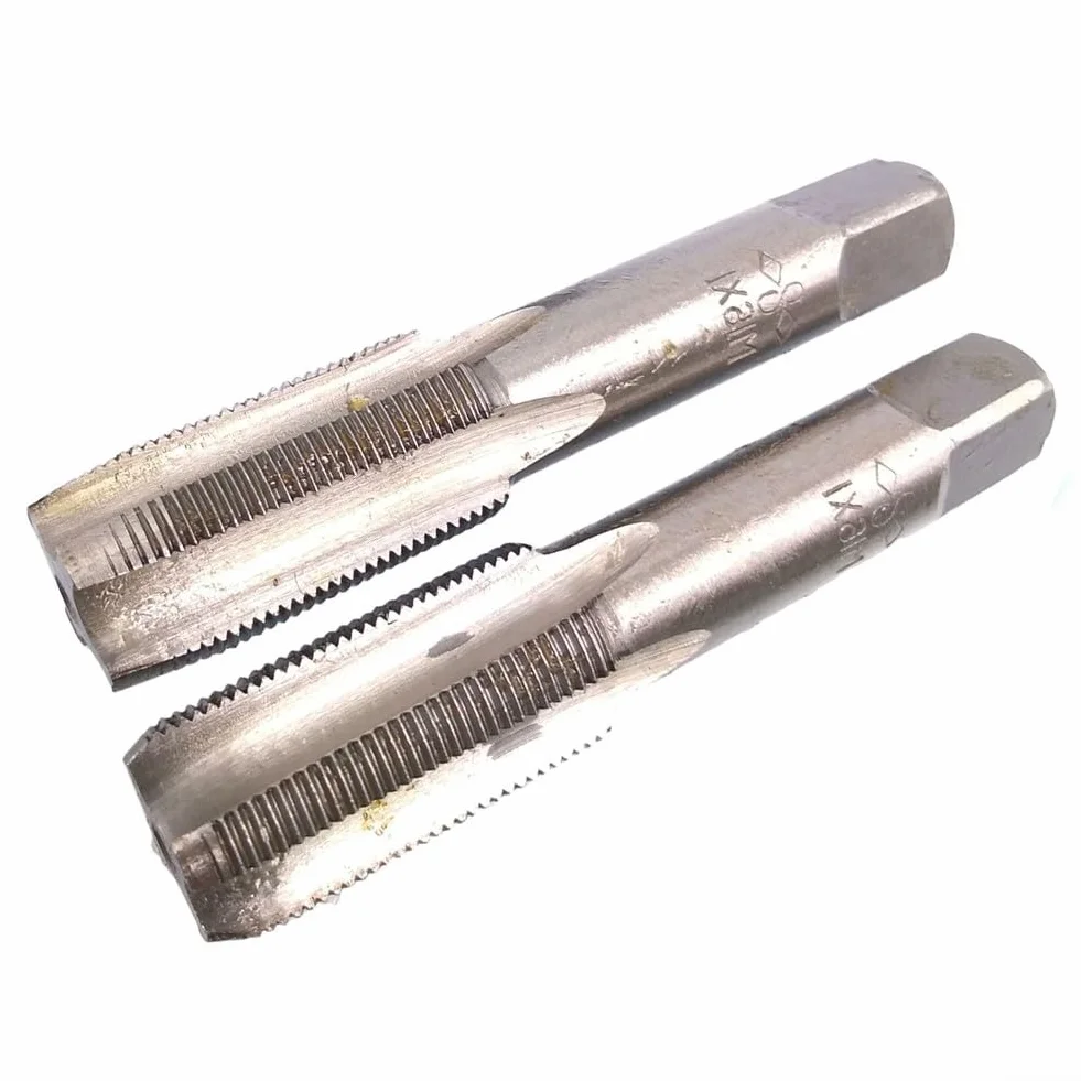 Zestaw gwintowników i narzynek, gwintowniki i narzynki do gwintów okrągłych, gwint stożkowy HSS M16x1 mm i narzynka M16x1 mm do gwintów metrycznych