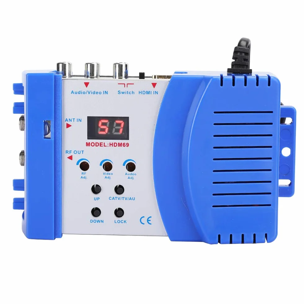 Cyfrowy modulator 1080P RF HDMI konwerter AV na RF VHF/UHF PAL/NTSC