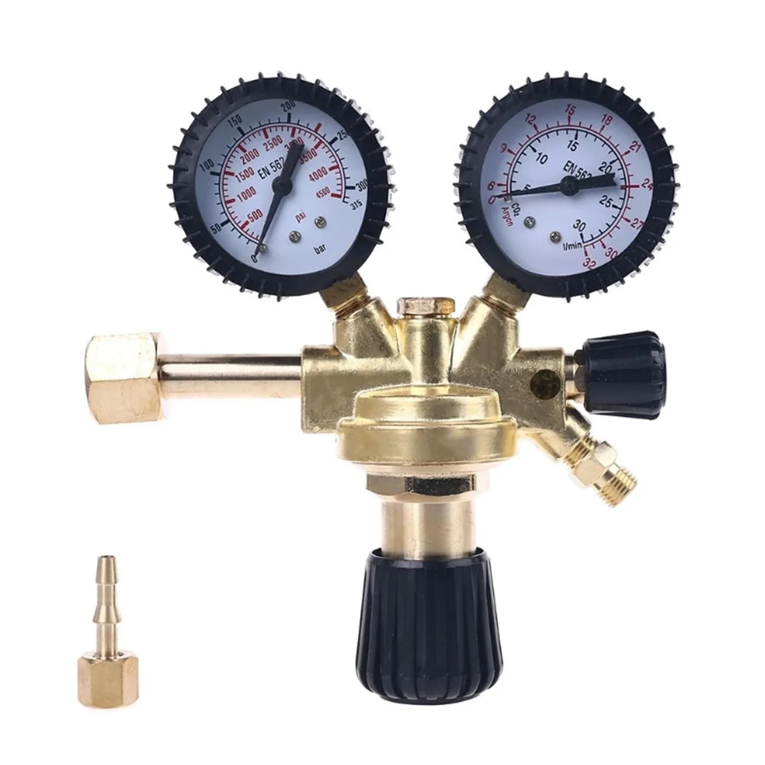 manometr Reduktor ciśnienia pod ciśnieniem dla azotu CO2 azotem bezwładnego gazu do/MIG Spawanie W21.8 Nić regulator ciśnienia