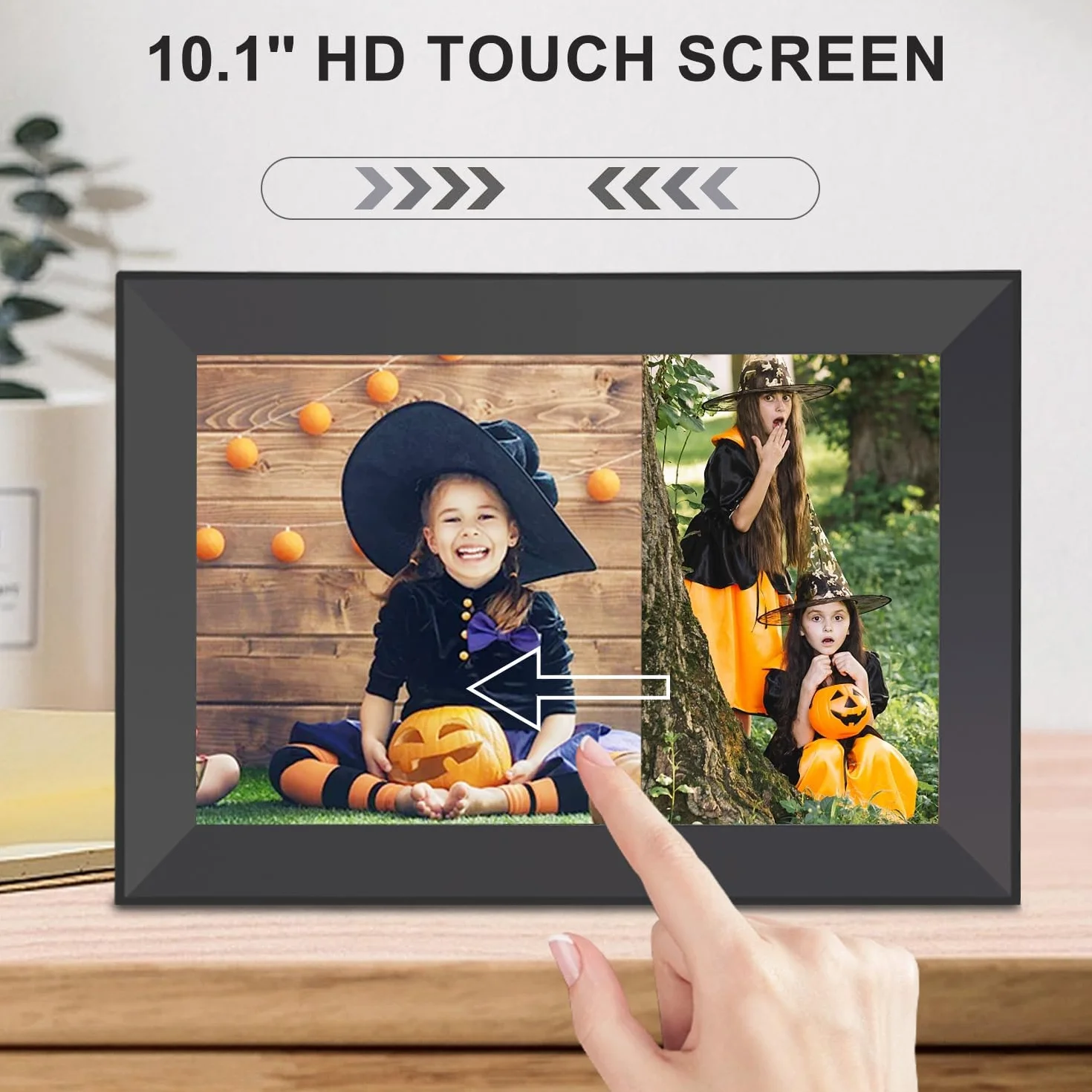 Hesmor Cyfrowa ramka na zdjęcia WLAN 10,1" 1280x800 HD IPS dotykowy ekran LCD 32 GB Frameo