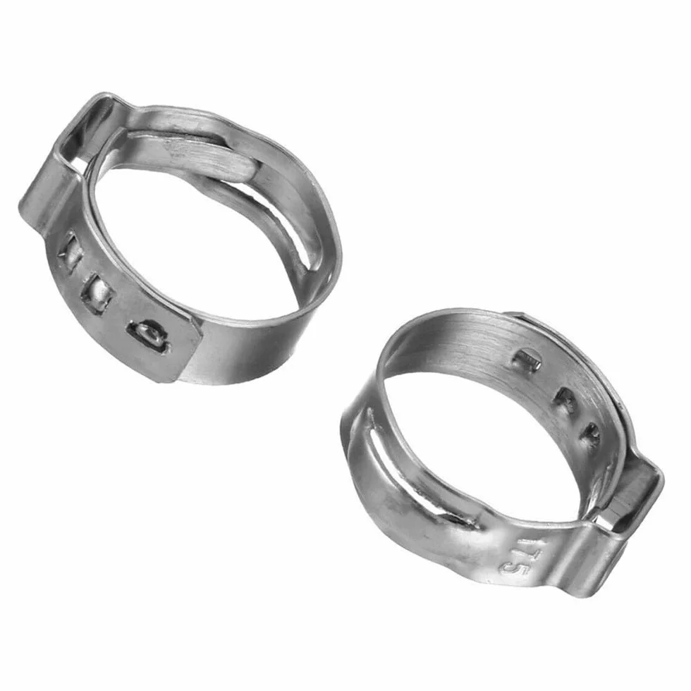 10 szt. pojedyncze klipsy do uszu ze stali nierdzewnej 304 6,5 mm-50 mm, zacisk węża do rury, wytrzymałe, odporne na korozję zapięcie 7,0, 8,7 mm