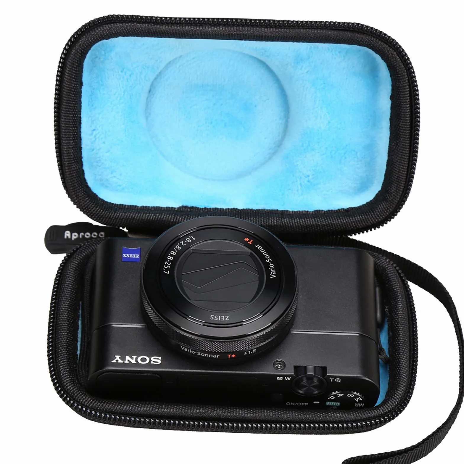 Aproca Twarde etui podróżne do Sony RX100 VA RX100 VI RX100 V Czarny