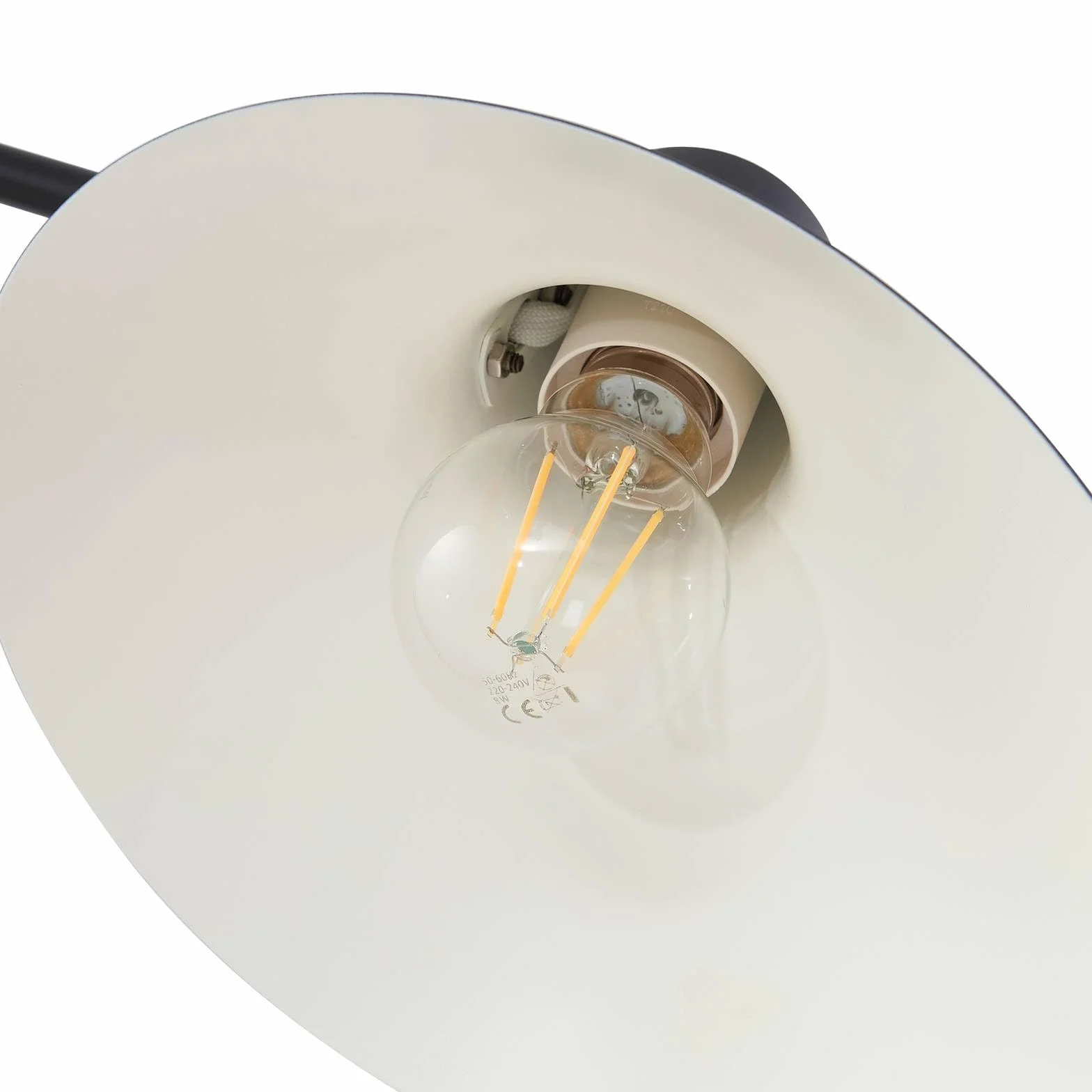 Lindby Lampa ścienna, lampa ścienna do wnętrz Adrik (nowoczesna) w kolorze czarnym z metalu (1 źródło światła E27) – reflektor ścienny, oświetlenie ścienne do sypialni/salonu