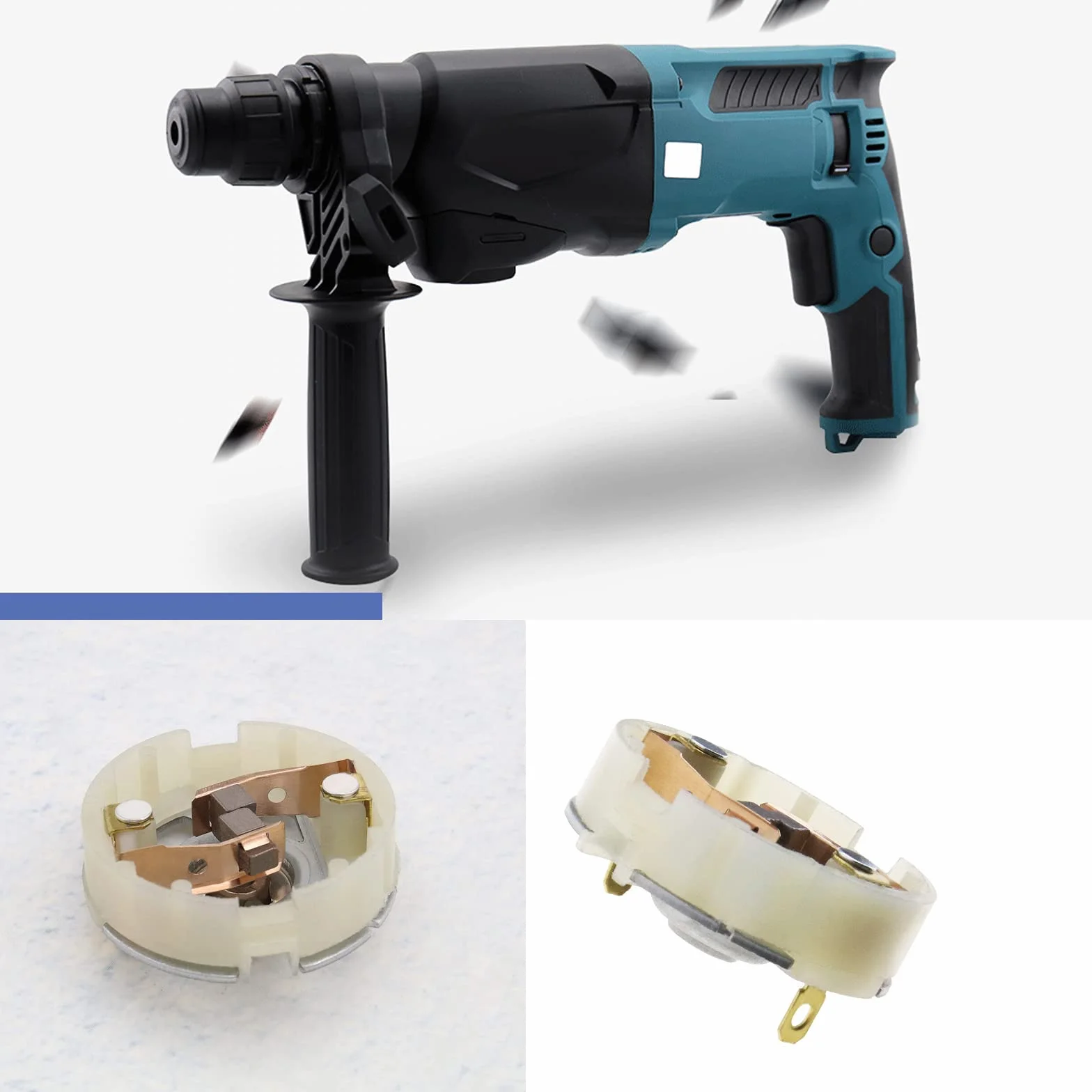 WANGCL 4 szt. Burch węglowy silnika do RS/GRS550VC Bosch MAKITA narzędzia silnikowe wiertarka akumulatorowa RS550