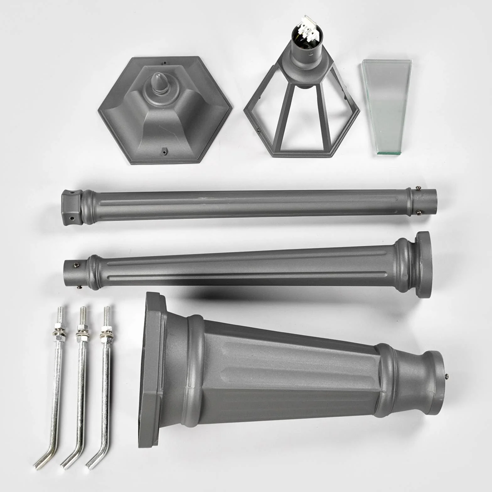 Lindby latarnia ogrodowa 'EDANA', styl antyczny, kolor czarny, aluminium, żarówka E27