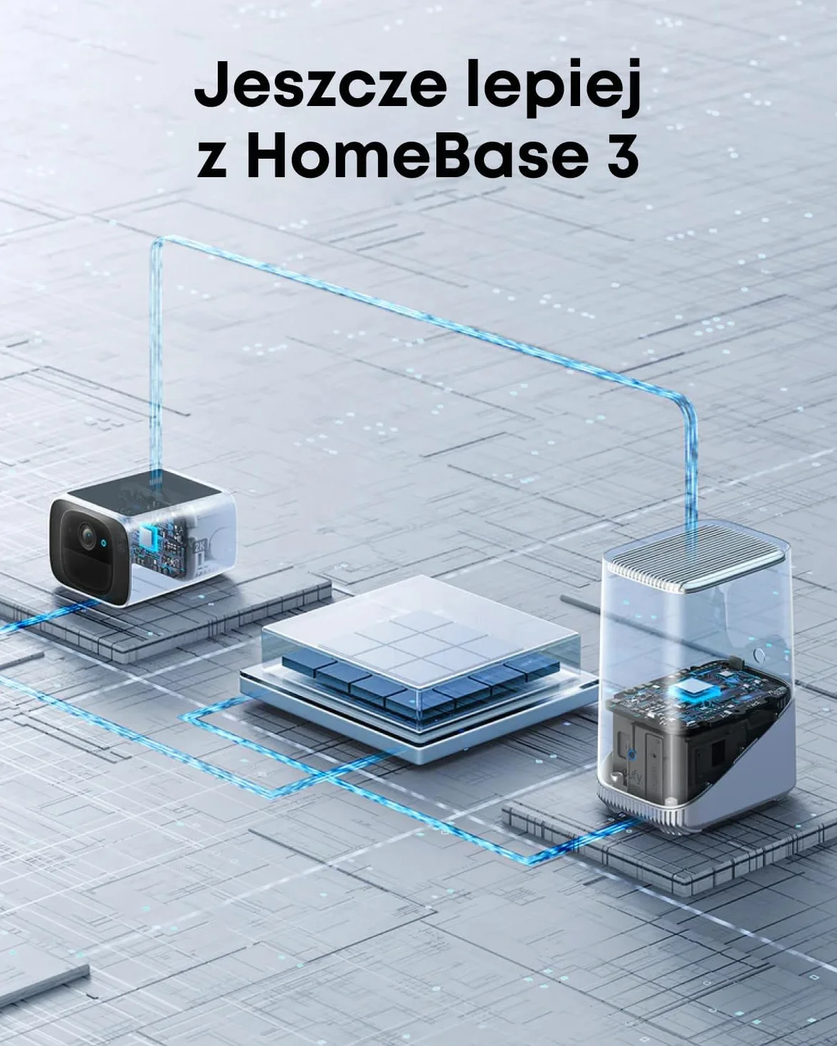 eufy Security SoloCam S220 Bezprzewodowa Kamera Zewnętrzna Zasilana Energią Słoneczną 2K Wi-Fi 2,4 GHz