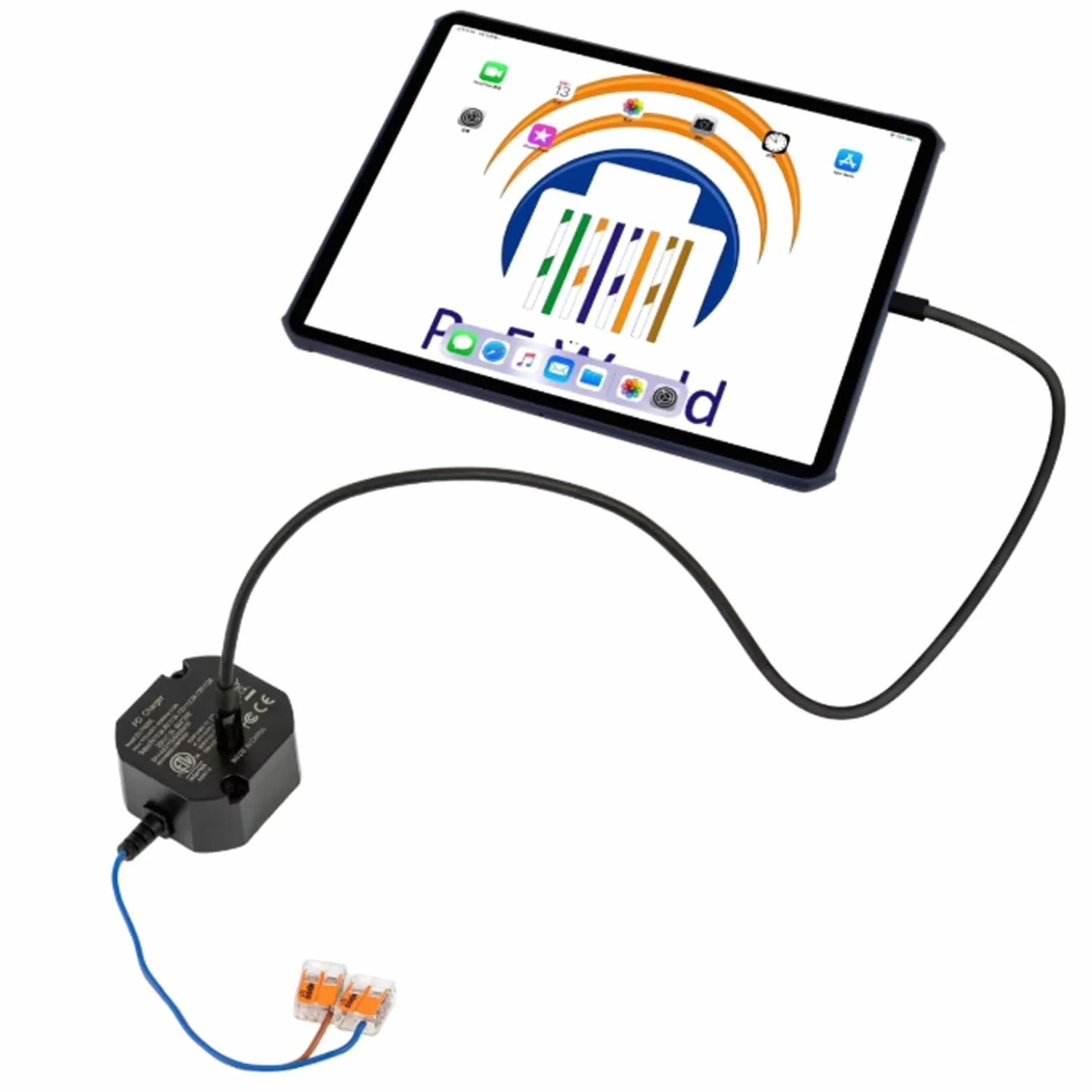 Zasilacz USB-C 30 W automatyczne negocjacje 100-240 V AC 50 Hz