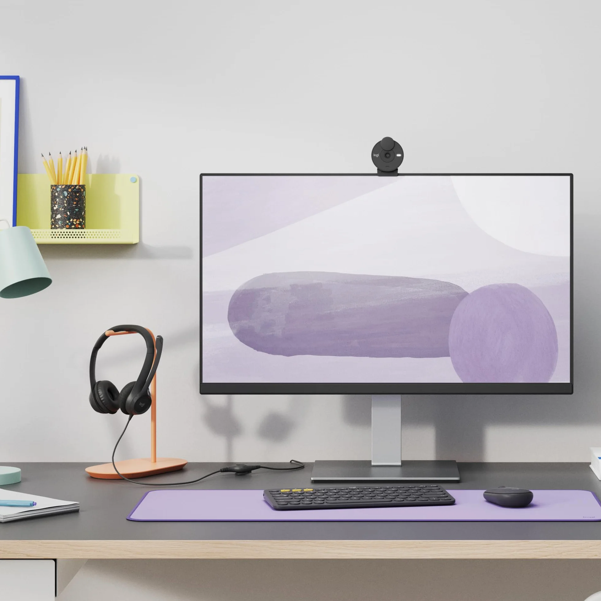 Logitech Pebble 2 Combo Bezprzewodowa klawiatura i mysz Logi Bolt Bluetooth Grafit