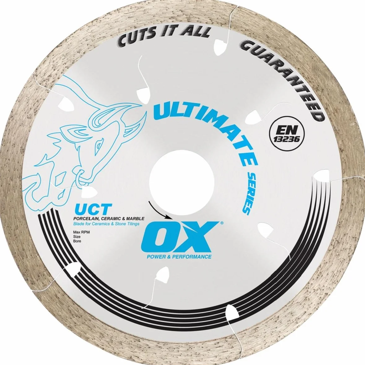 OX Tools OX-UCT-10 płytka z diamentowym ostrzem, pakiet kombinowany, 17 cm - 5/8 cala