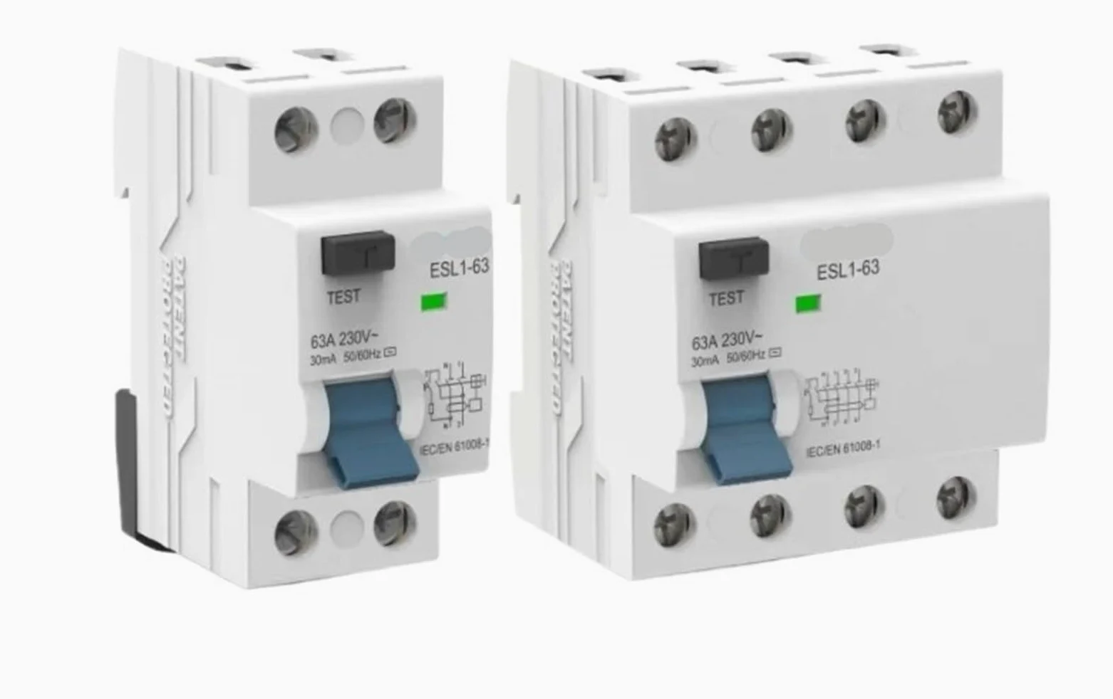 1 szt. Wyłącznik różnicowoprądowy RCD 2P 4P 30mA 100mA 300mA Elektromechaniczny RCCB Typ A 40A 63A 80A100A szyna DIN 220V 10KA(4P, 40A 300mA)