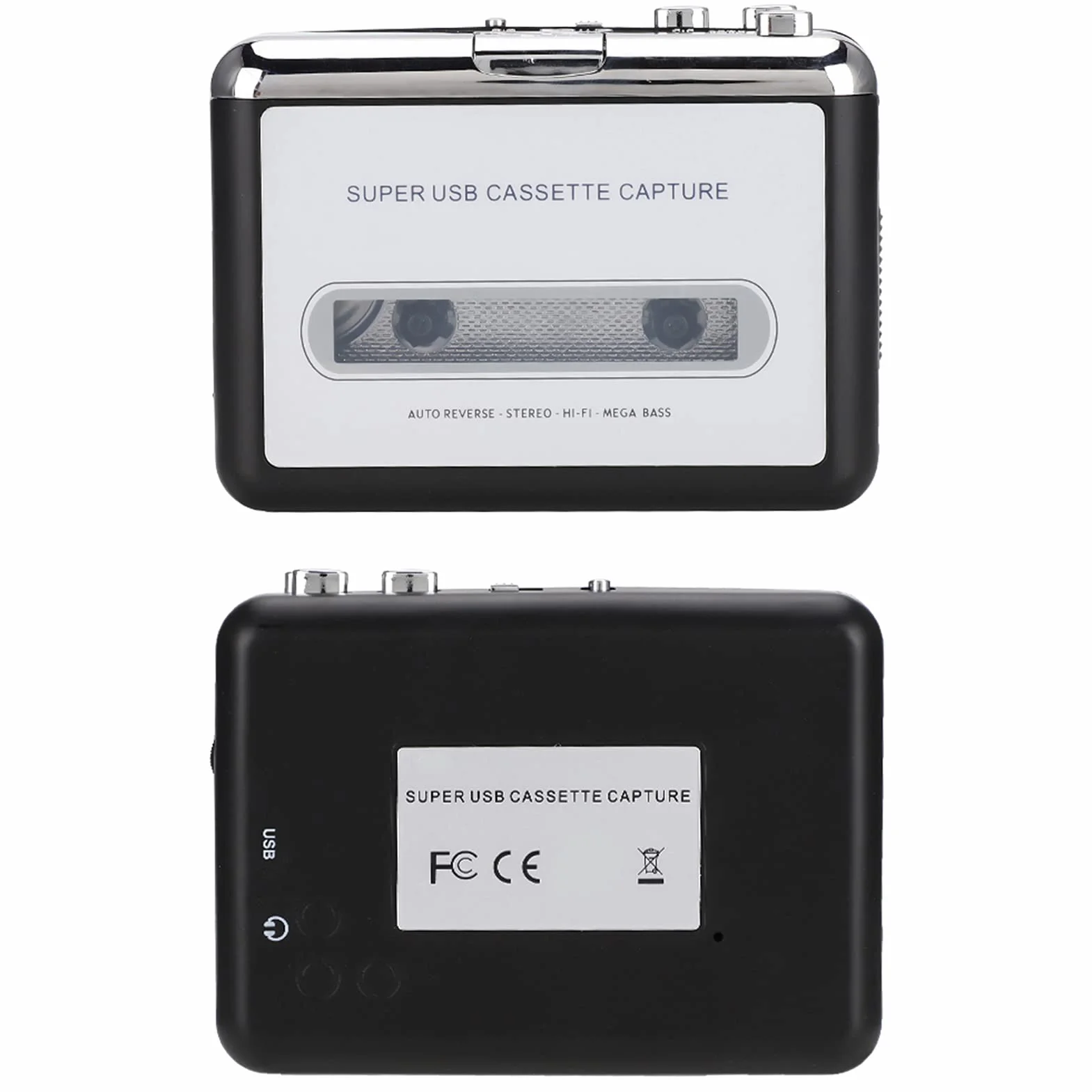 Odtwarzacz Kasetowy USB, Konwersja Starych Taśm do MP3, Przenośny Ręczny Odtwarzacz Taśmowy, łatwe w Użyciu Połączenie USB, Nagrywanie na CD z Oprogramowaniem