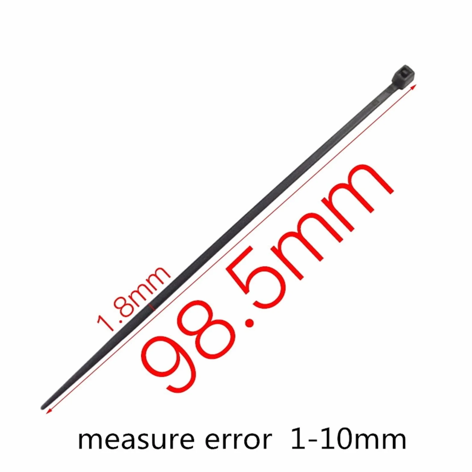 3 * 100 mm samozaciskające nylonowe opaski kablowe szt. Kolorowe pętle zaciskowe do przewodów(Pink)