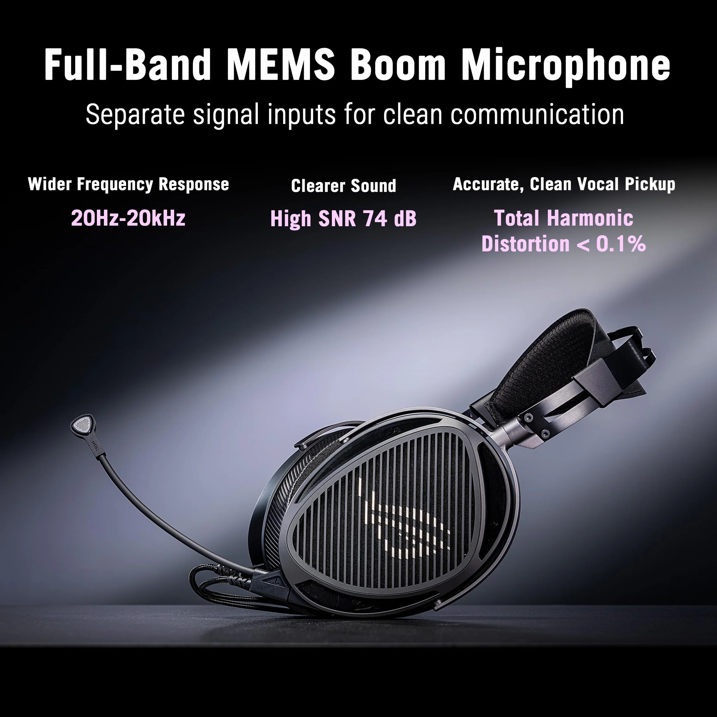 ASUS ROG Kithara zestaw słuchawkowy gamingowy 100 mm przetworniki magnetyczne HIFIMAN mikrofon MMS-Boom 3,5 mm 4,4 mm 6,3 mm